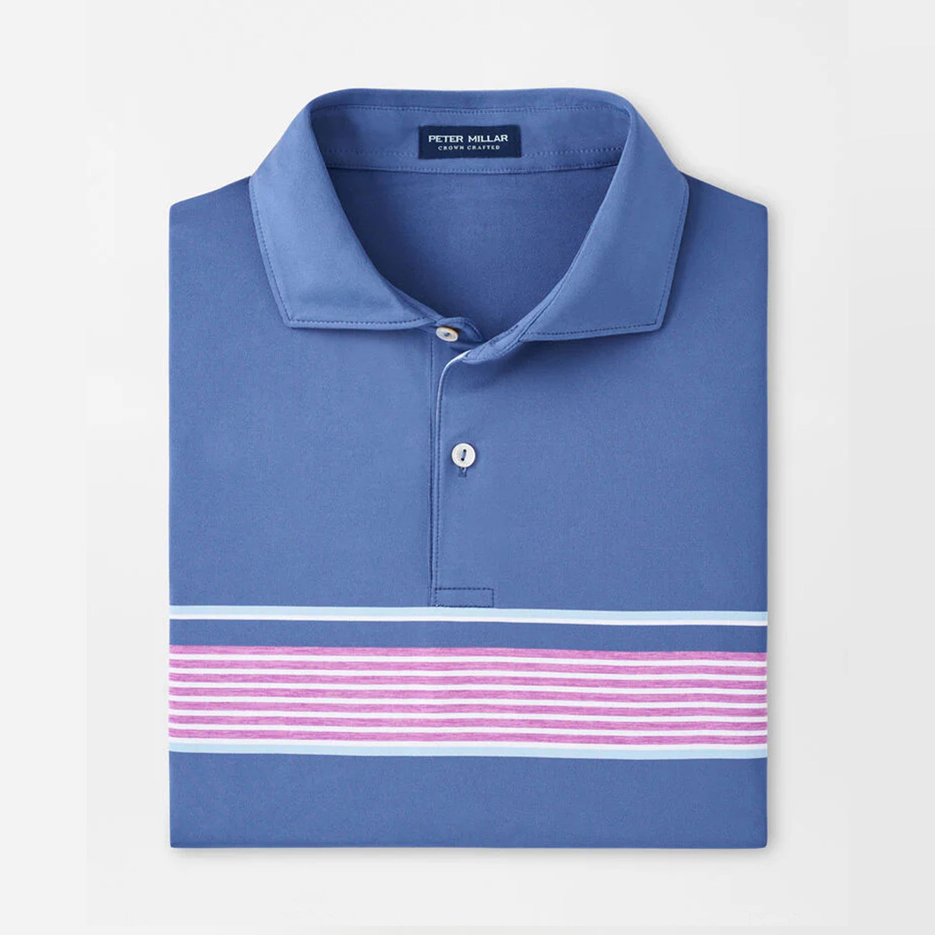PM LEDGER PERFORMANCE JERSEY POLO BLUE PEARL / L
