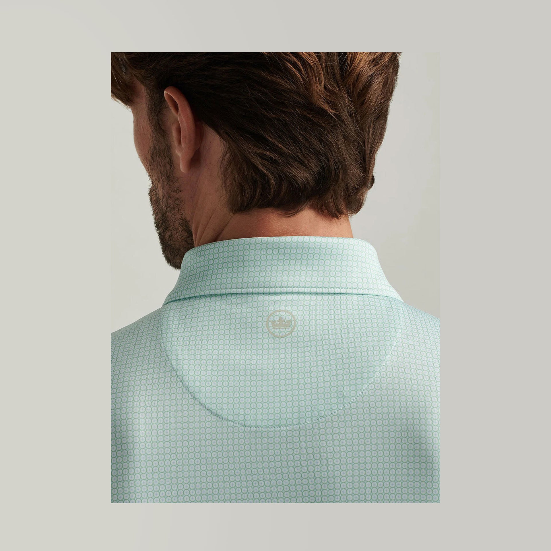 PM MENS VORBIT PERFORMANCE JERSEY POLO WHITE-PORT / L