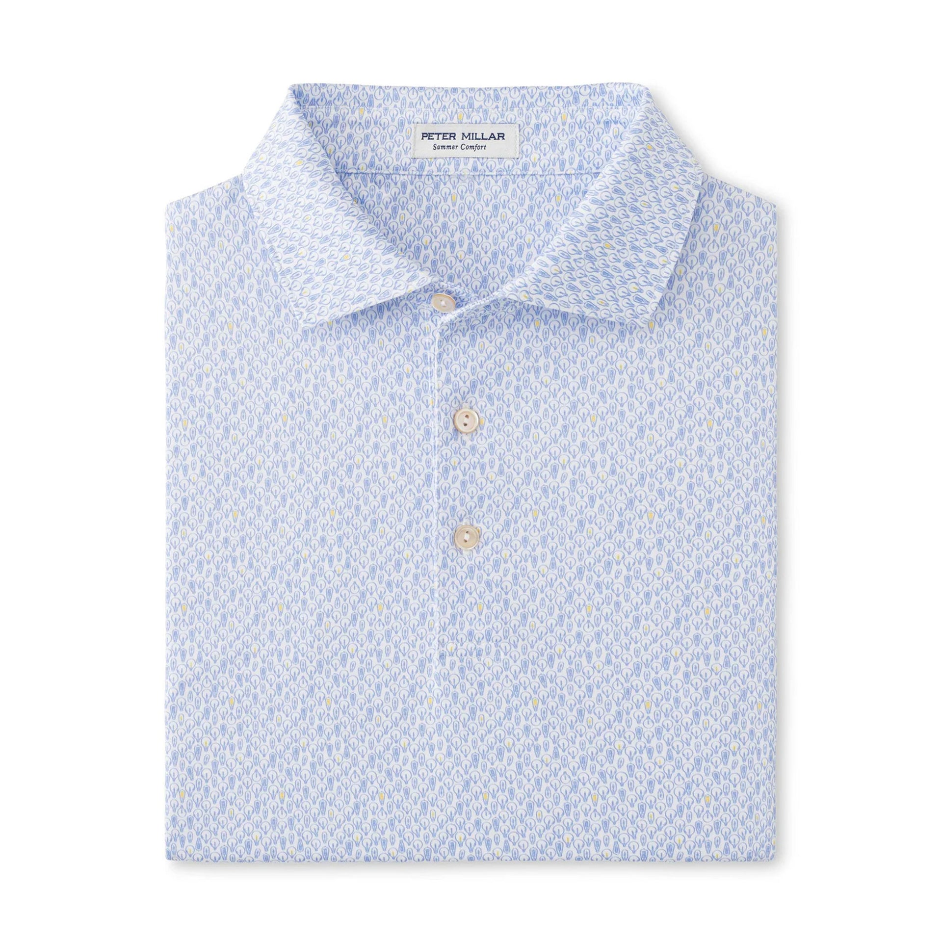 PM MENS BRIGHT IDEA PERFORMANCE JERSEY POLO WHITE / L