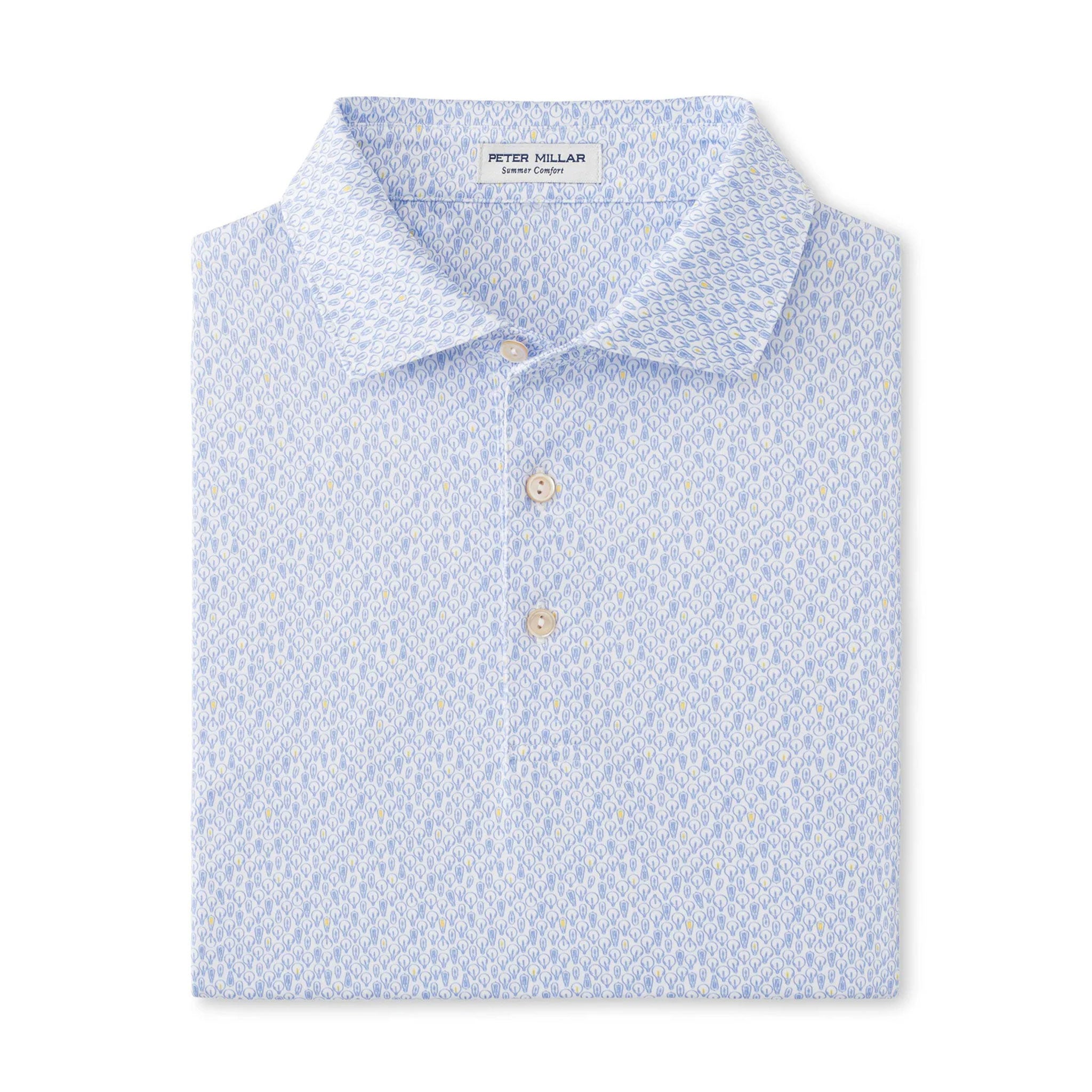 PM MENS BRIGHT IDEA PERFORMANCE JERSEY POLO WHITE / L