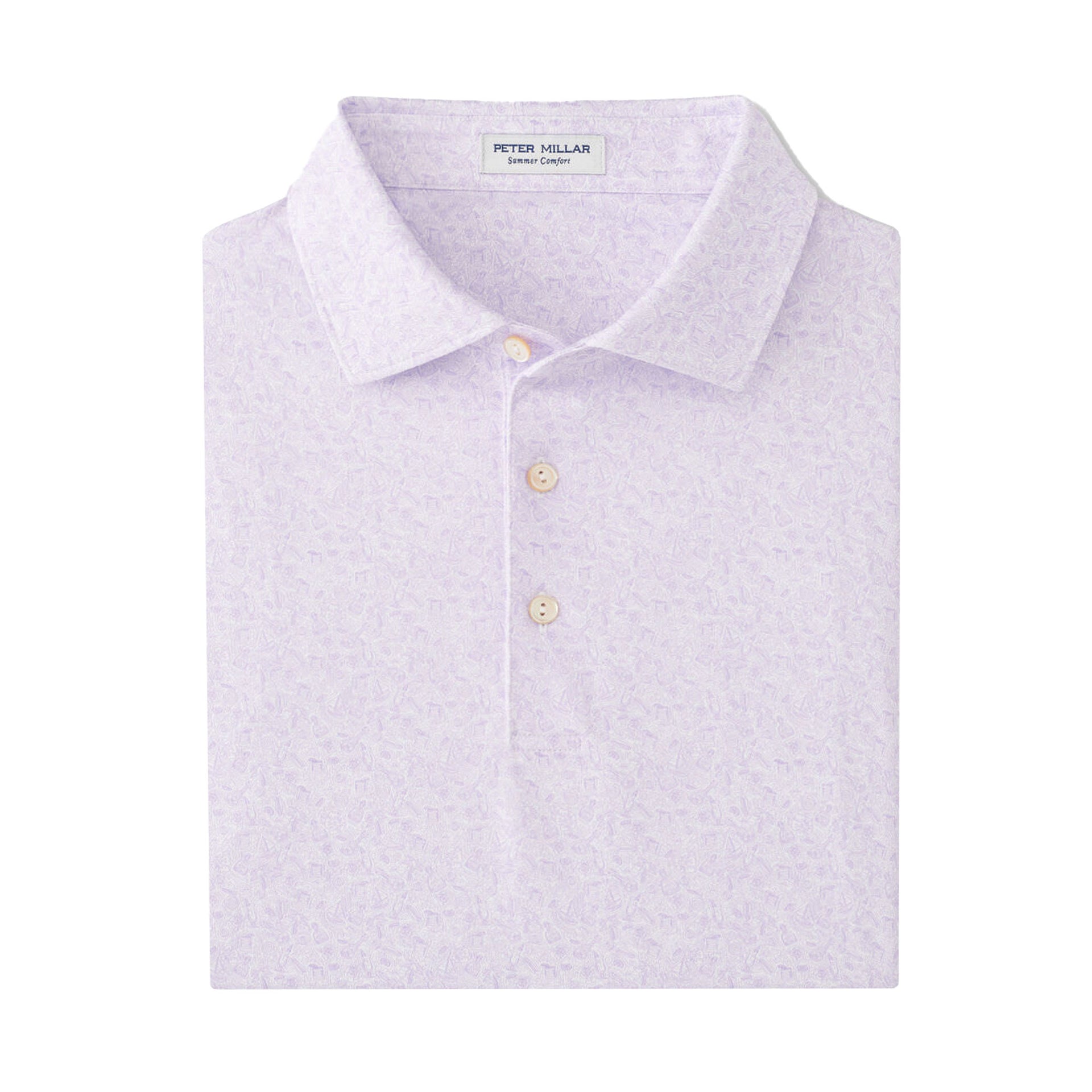 PM MENS GETAWAY PERFORMANCE JERSEY POLO WHITE / L