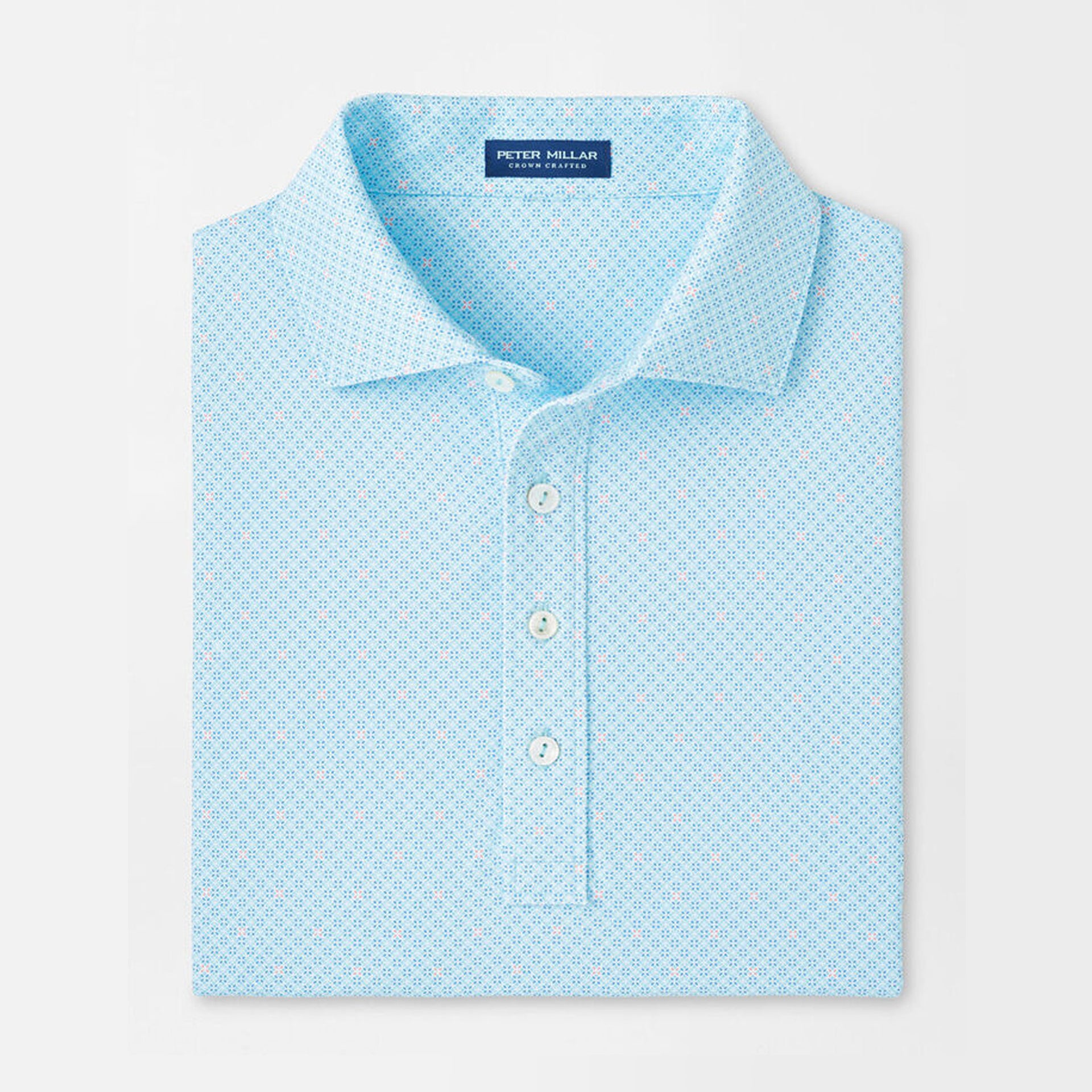 PM MENS BICKETT PERFORMANCE JERSEY POLO BLUE SPRUCE / L