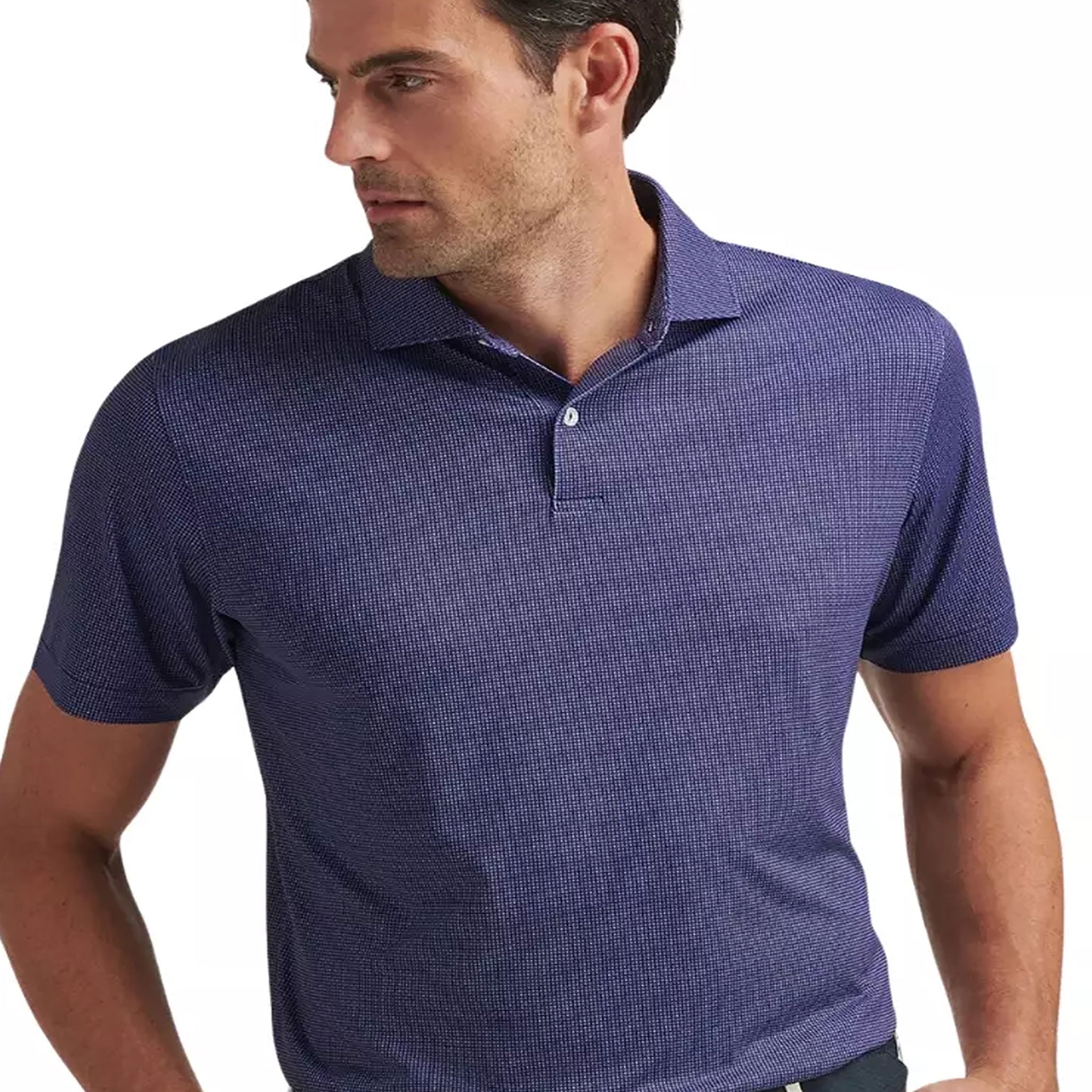 PM MENS GROVEWOOD PERFORMANCE JERSEY POLO NAVY / L