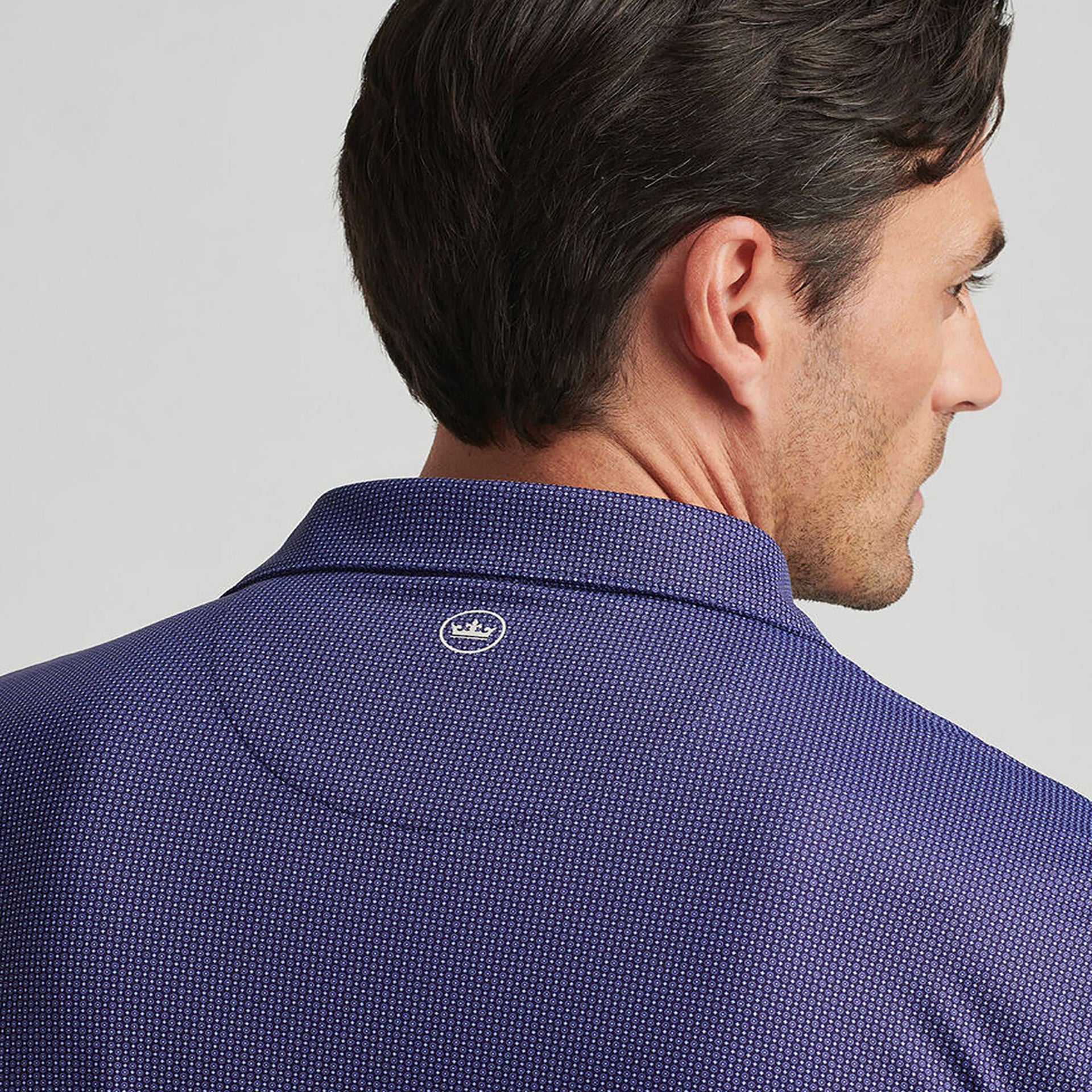 PM MENS GROVEWOOD PERFORMANCE JERSEY POLO NAVY / L