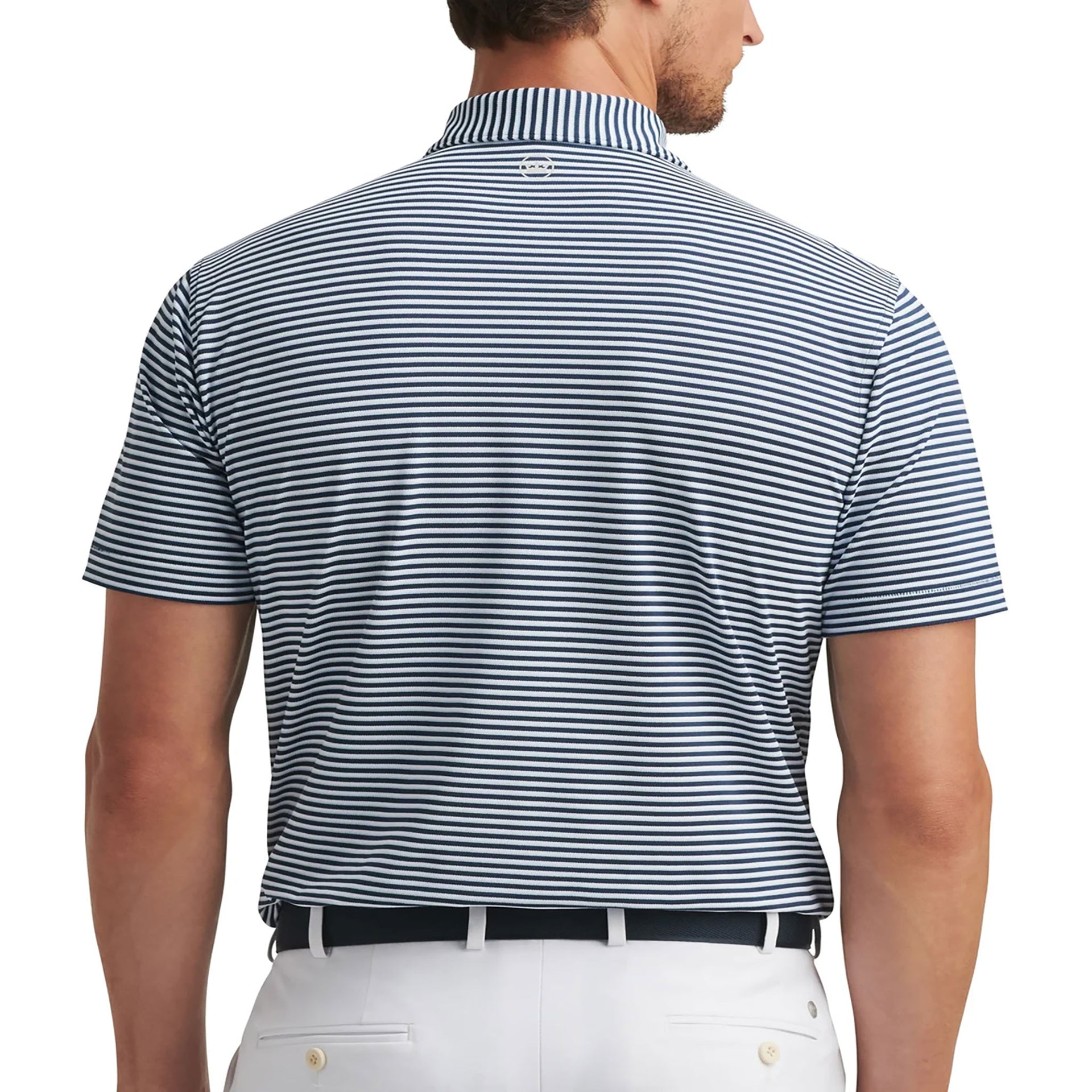 PM MENS TEMPO PERFORMANCE MESH POLO BLUE FROST / L