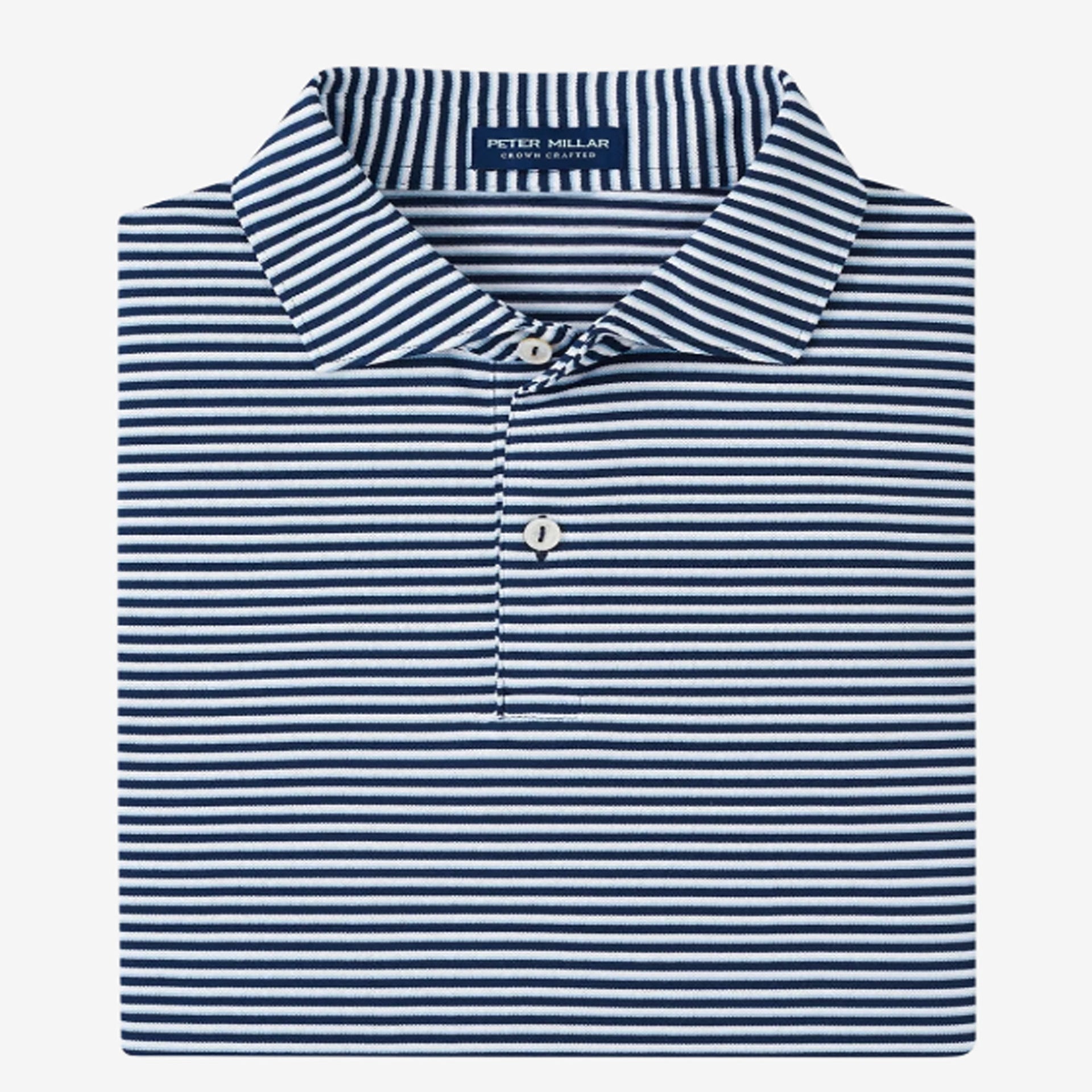 PM MENS TEMPO PERFORMANCE MESH POLO BLUE FROST / L