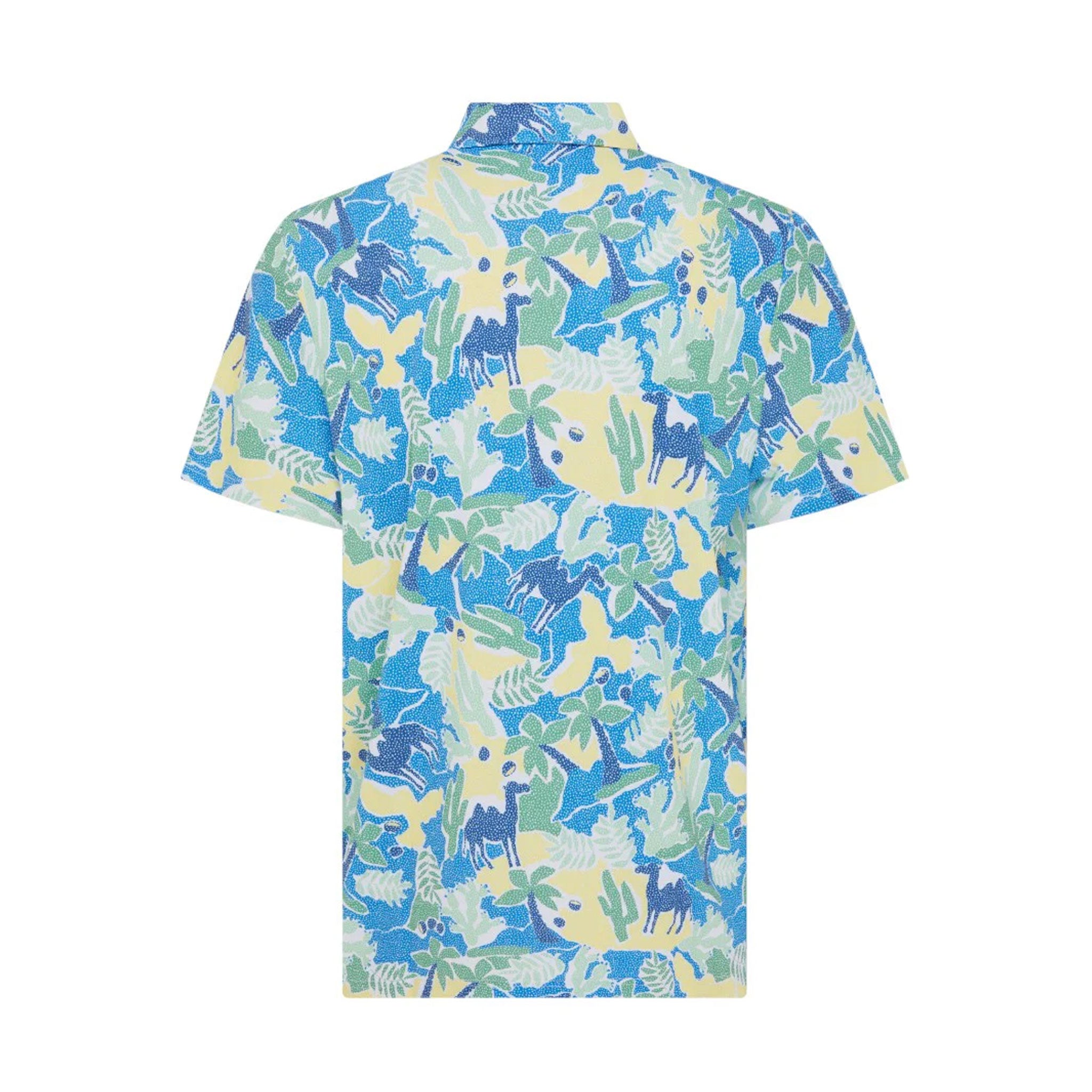 PN MENS SHIRT- POLO SS ALL OVER IBIZA EARL PRINT POLO BRIGHT WHITE L