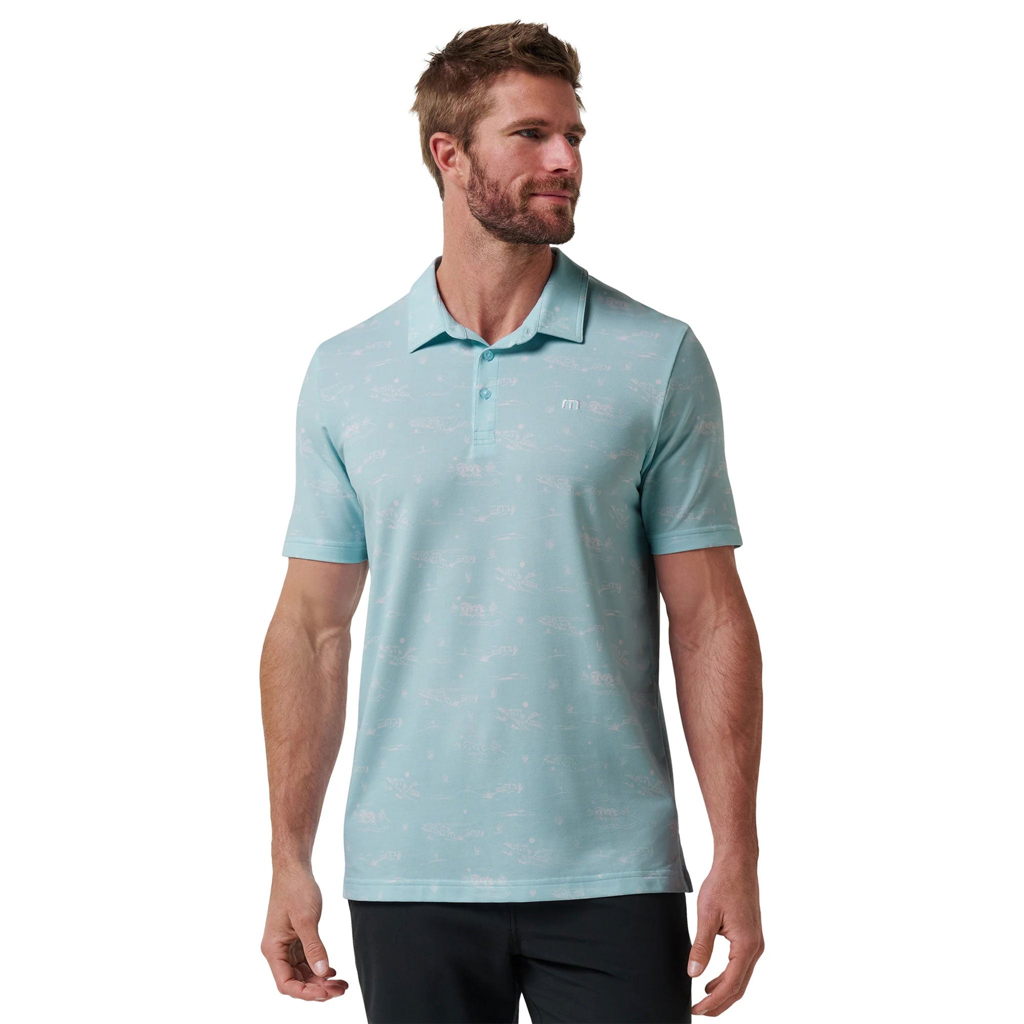 TM FEATHERWEIGHT CITY NO LOGO POLO BLACK/WHITE / L
