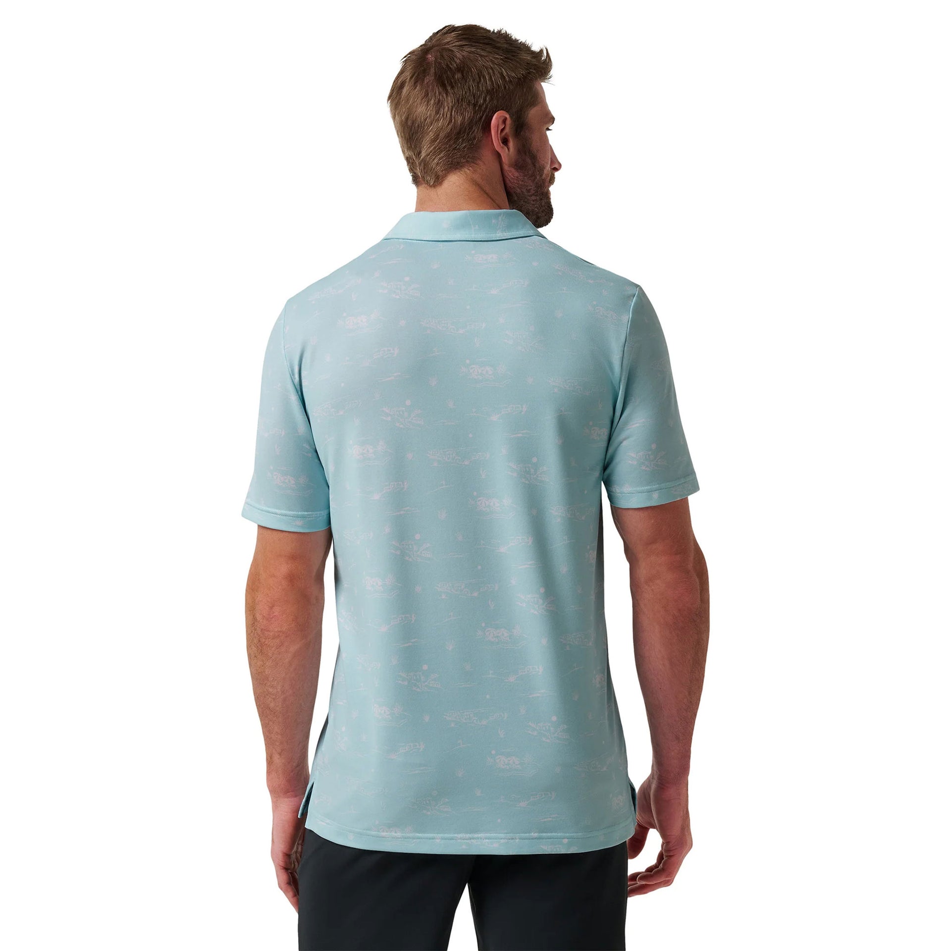 TM FEATHERWEIGHT CITY NO LOGO POLO BLACK/WHITE / L