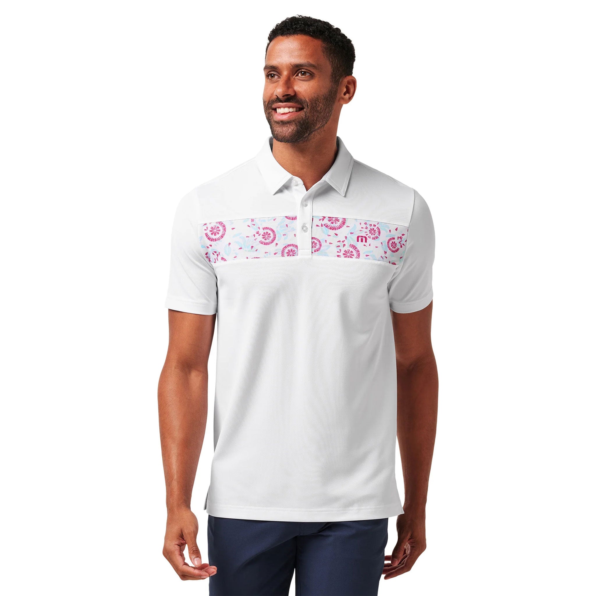 TM FEATHERWEIGHT CRUISE NO LOGO POLO INSIGNIA/WHITE / L