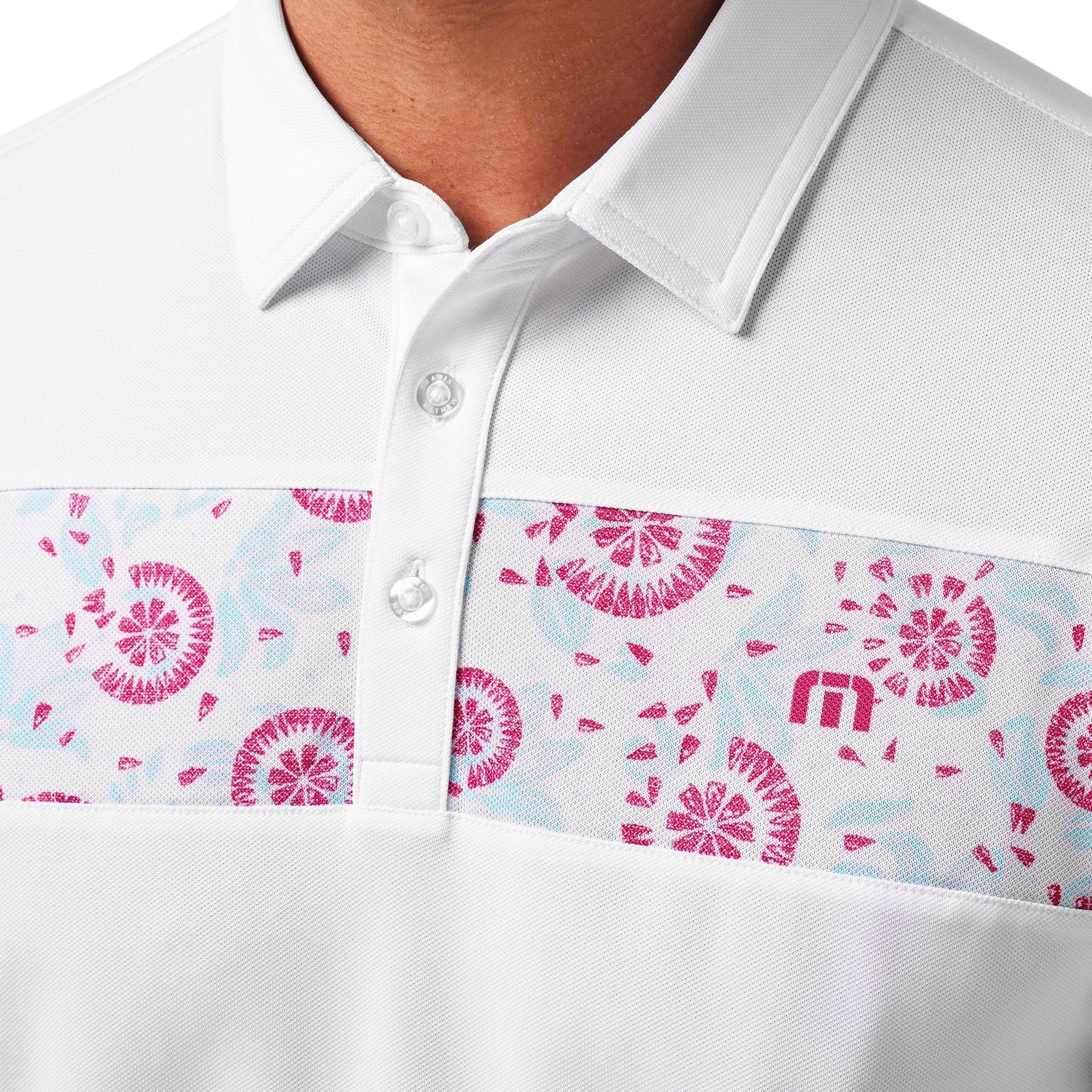 TM FEATHERWEIGHT CRUISE NO LOGO POLO INSIGNIA/WHITE / L