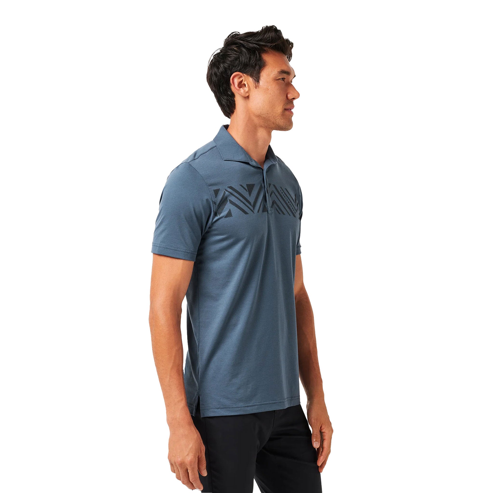 TM ALL DAY ACCESS POLO MINT ICE/VINTAGE NAVY / L