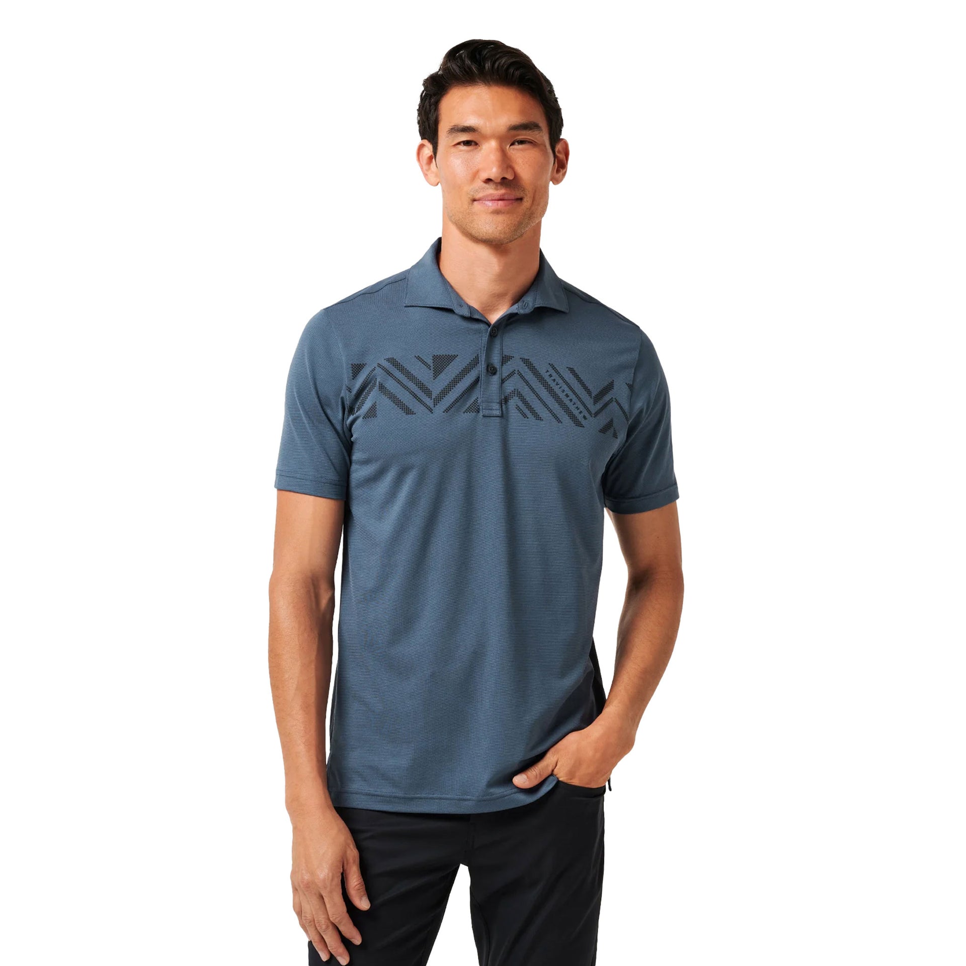 TM ALL DAY ACCESS POLO MINT ICE/VINTAGE NAVY / L