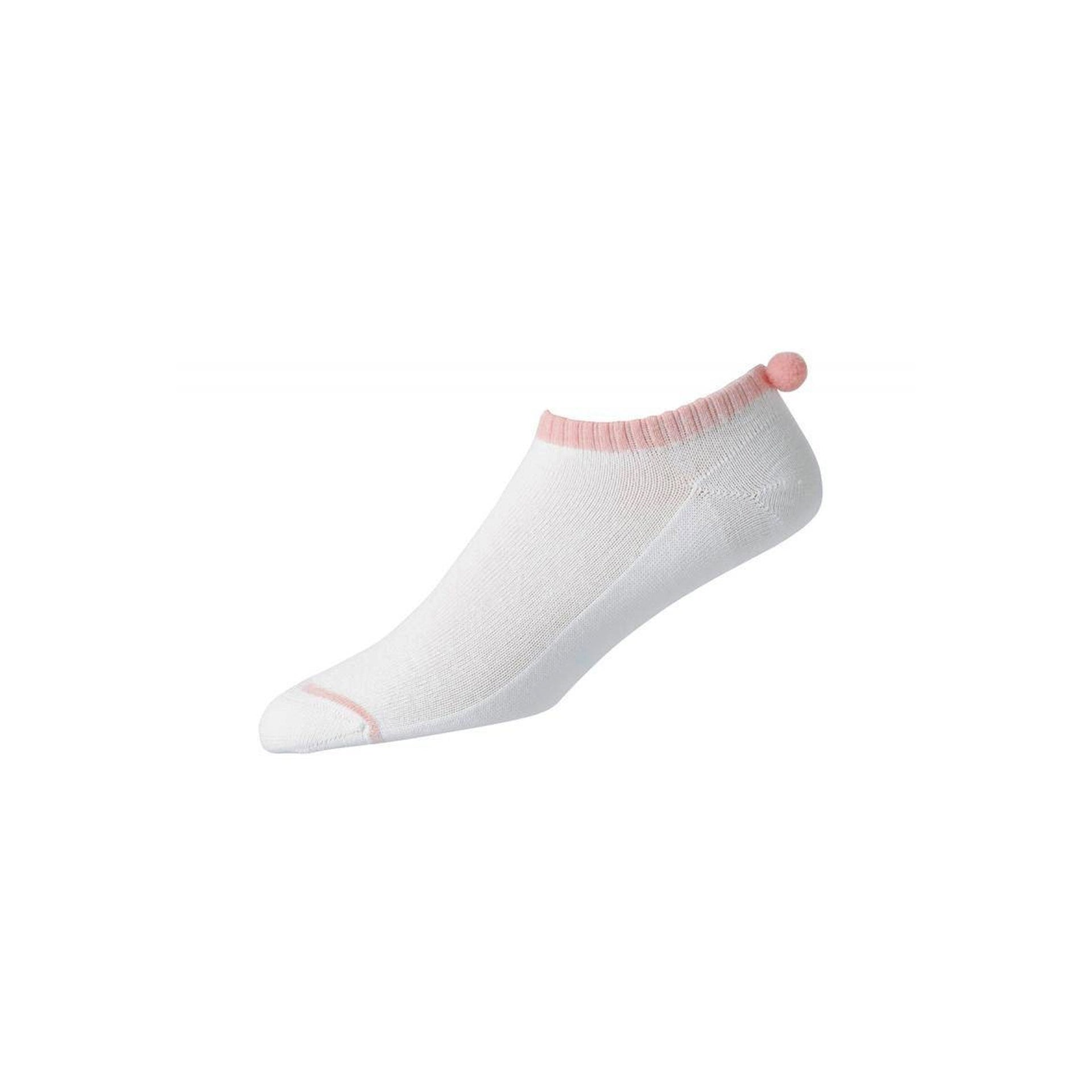 FJ WOMEN'S POMPOM SOCKS WHITE/PINK