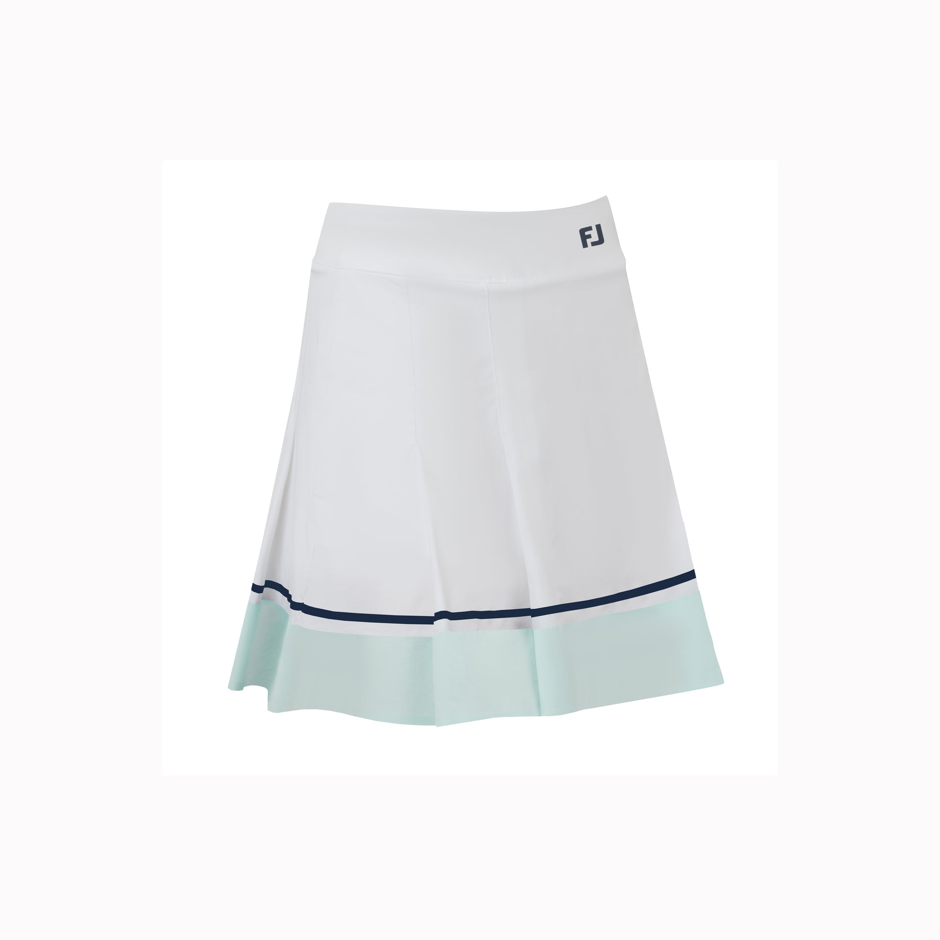 FJ PLEATED SKORT WHITE /NAVY