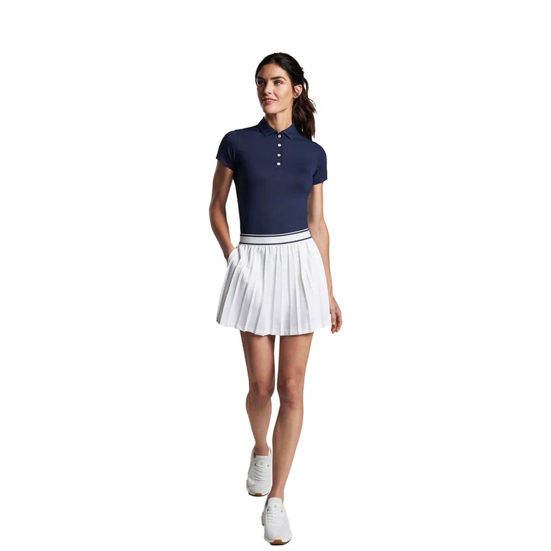 PM LADIES MICKEY PLEATED SKORT WHITE / L