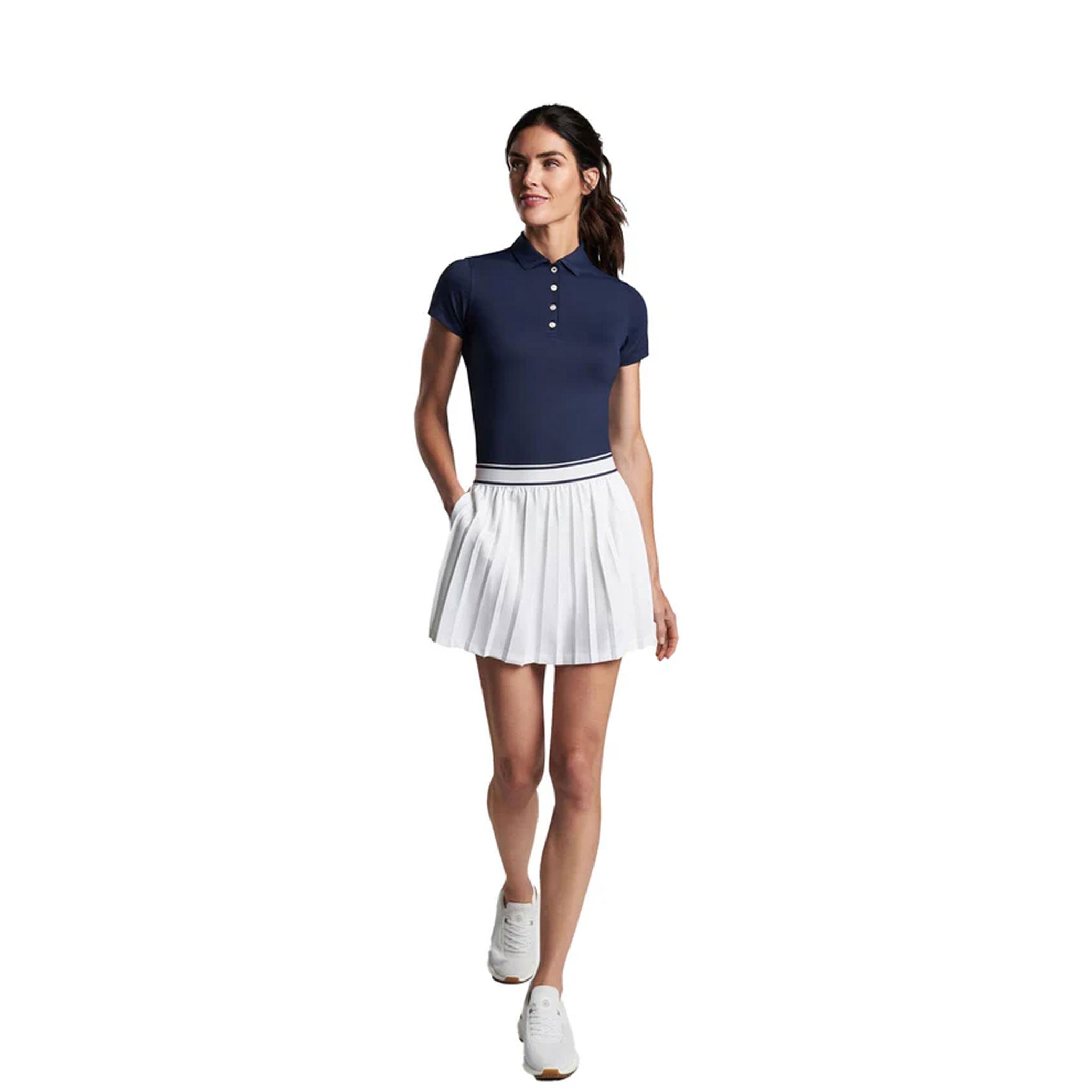 PM LADIES MICKEY PLEATED SKORT WHITE / L