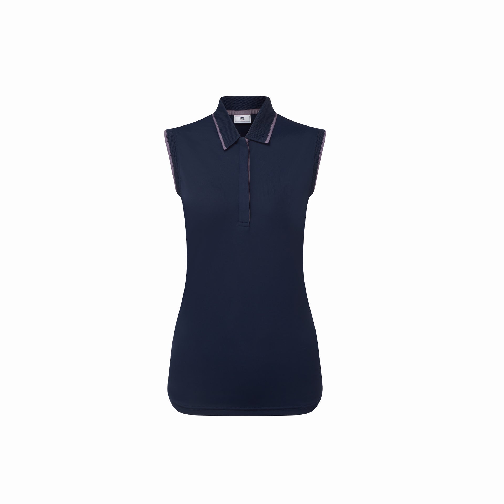 SLEEVELESS POLO NAVY