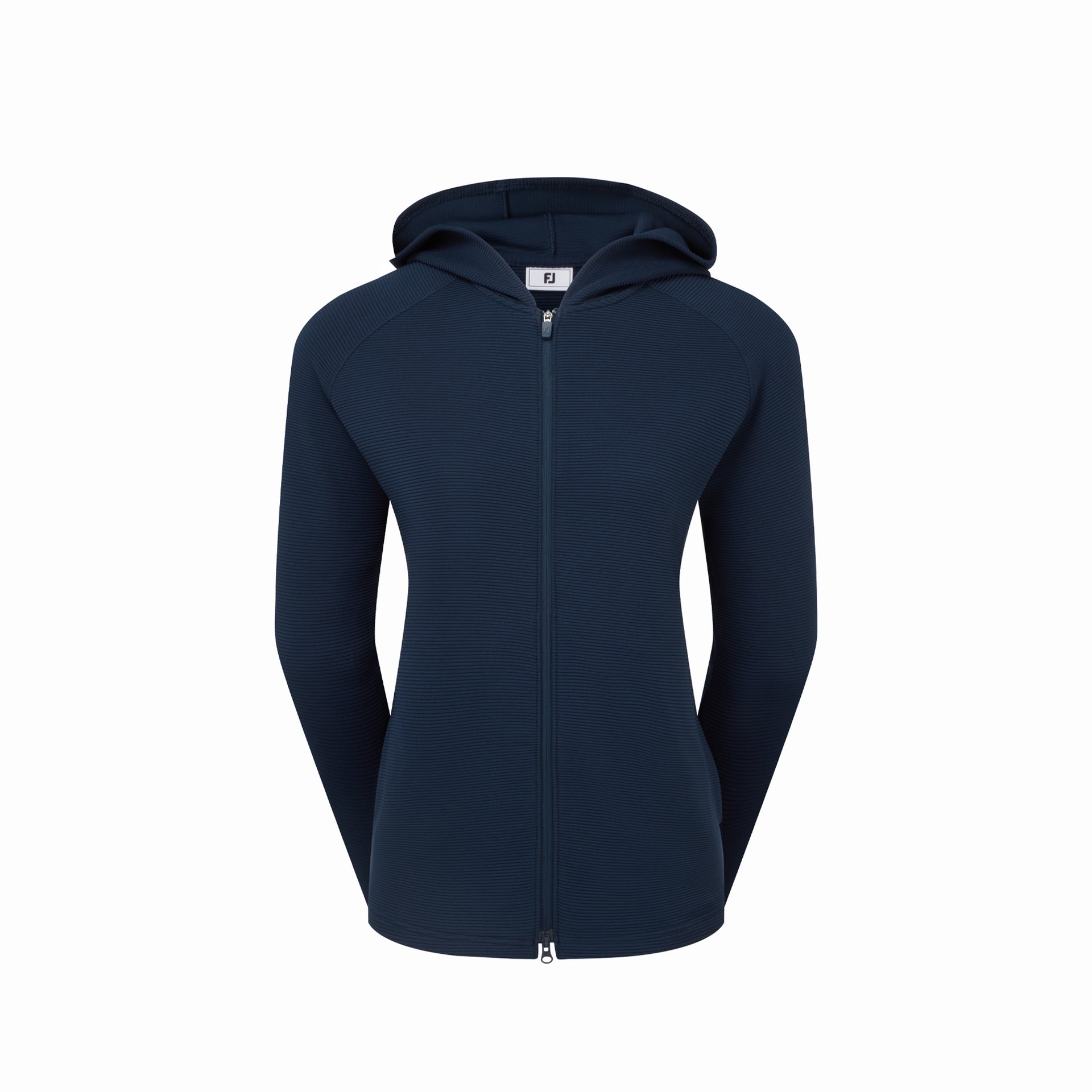 FULL-ZIP OTTOMAN HOODIE NAVY