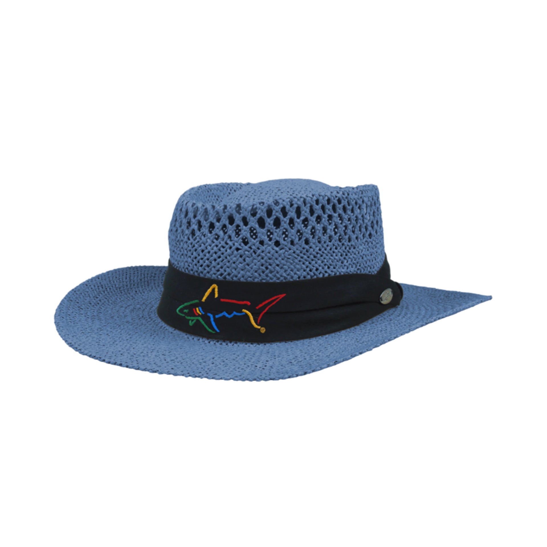 LIGHT NAVY GREG NORMAN STRAW HATS