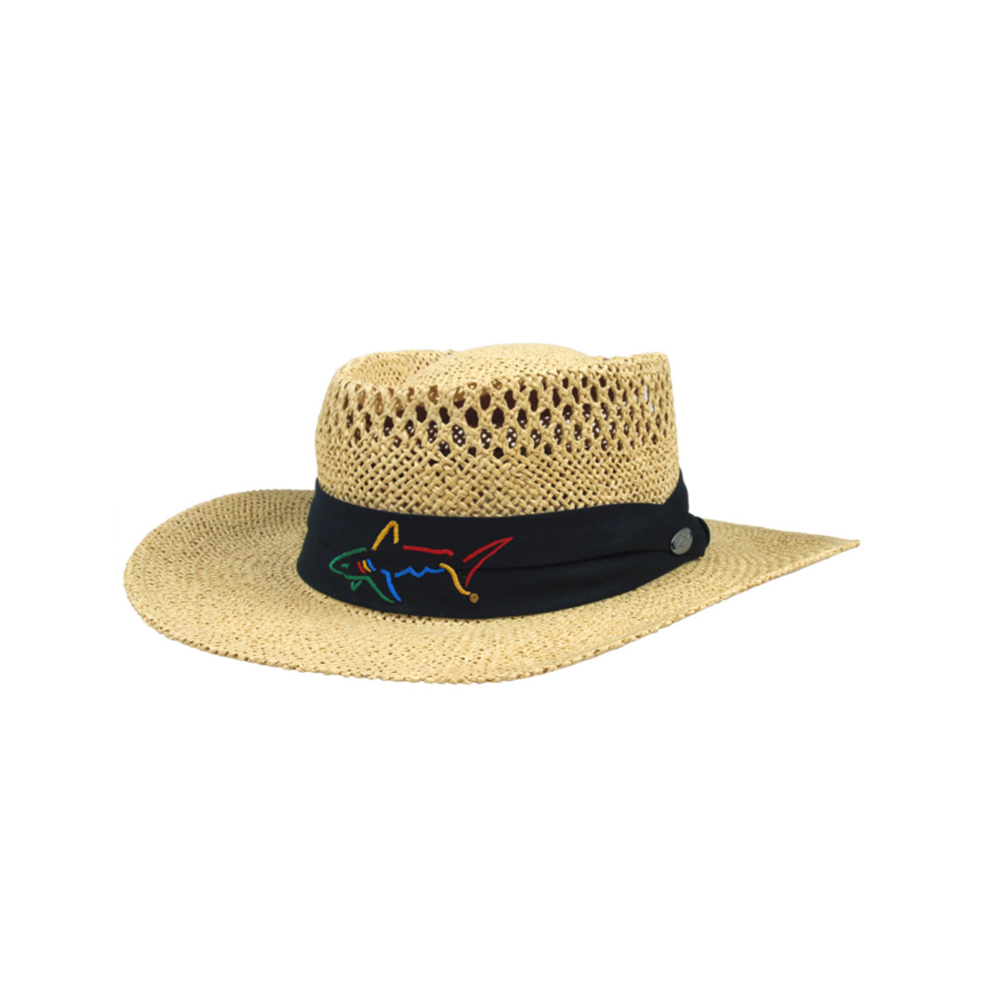 NATURAL GREG NORMAN STRAW HATS