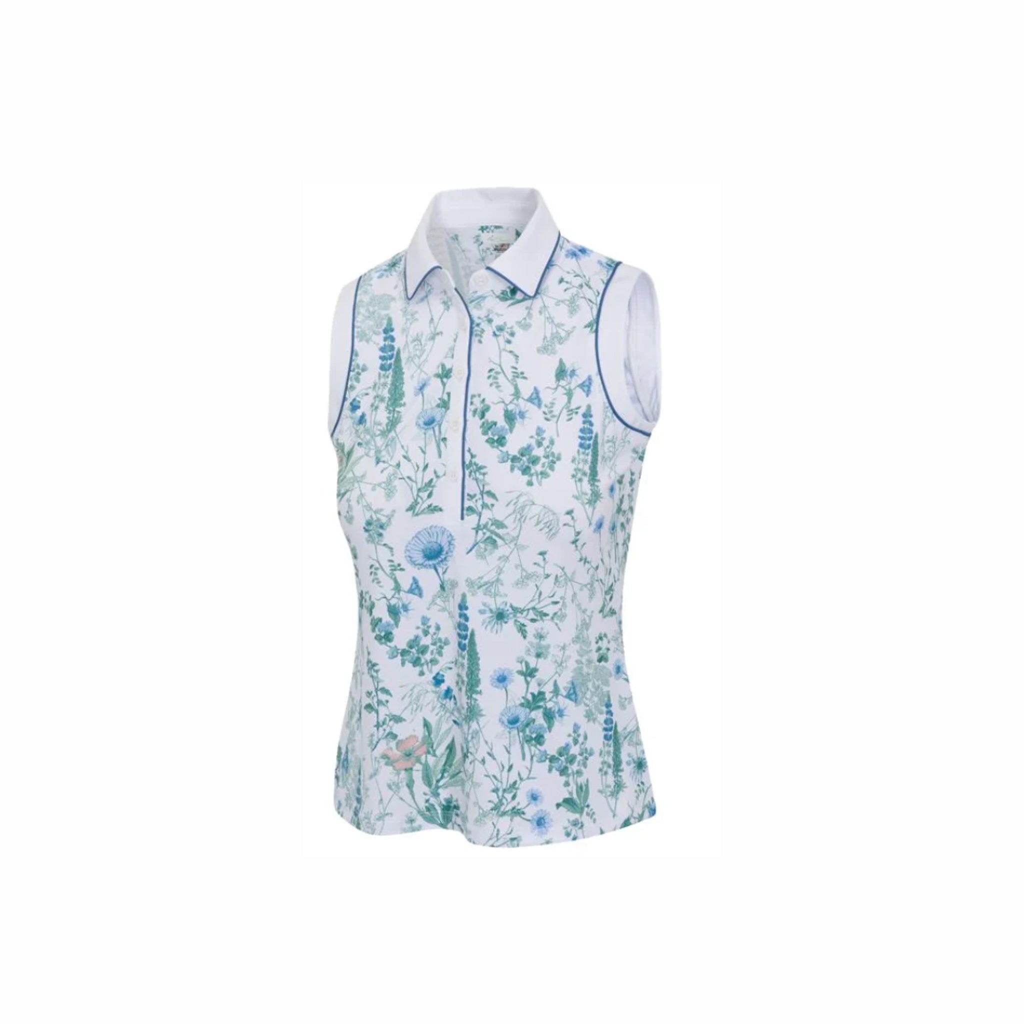 GNM OLEANDER S/L BOTANICAL FLORAL POLO WHITE L / NONE