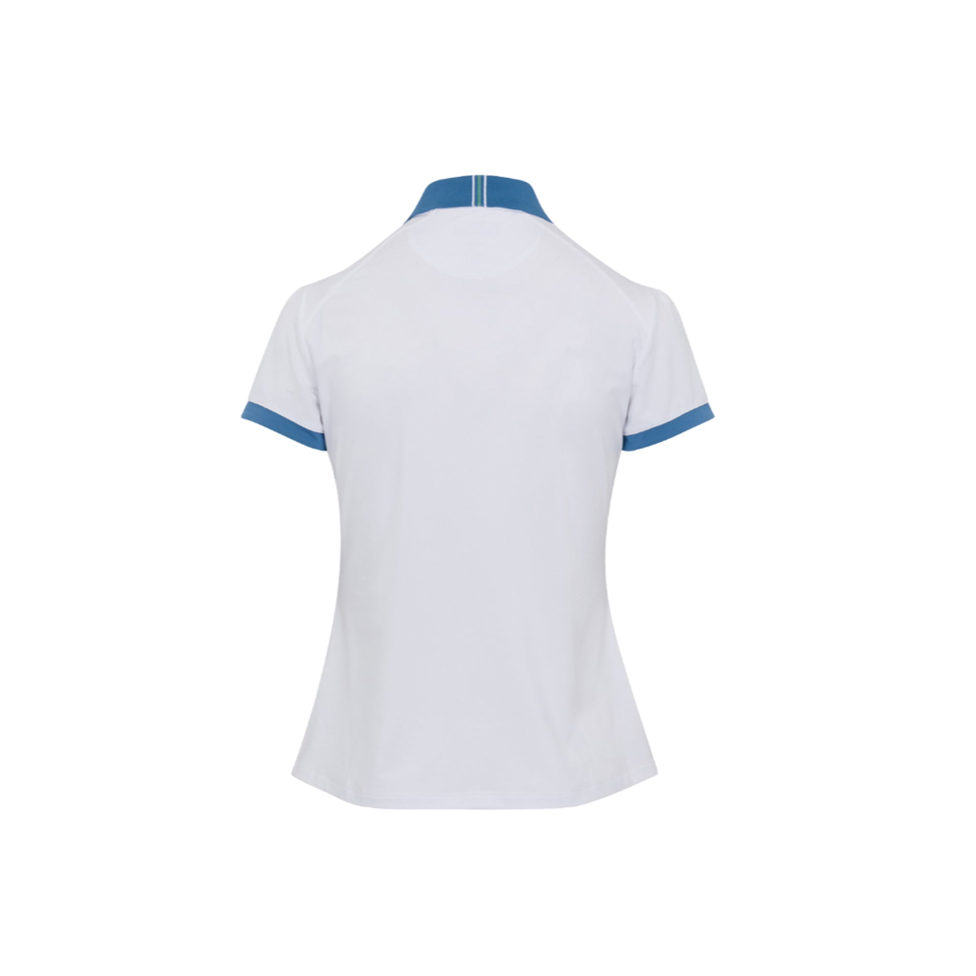 GNM CASTELO S/S FLAT KNIT COLLAR POLO WHT WHT / L