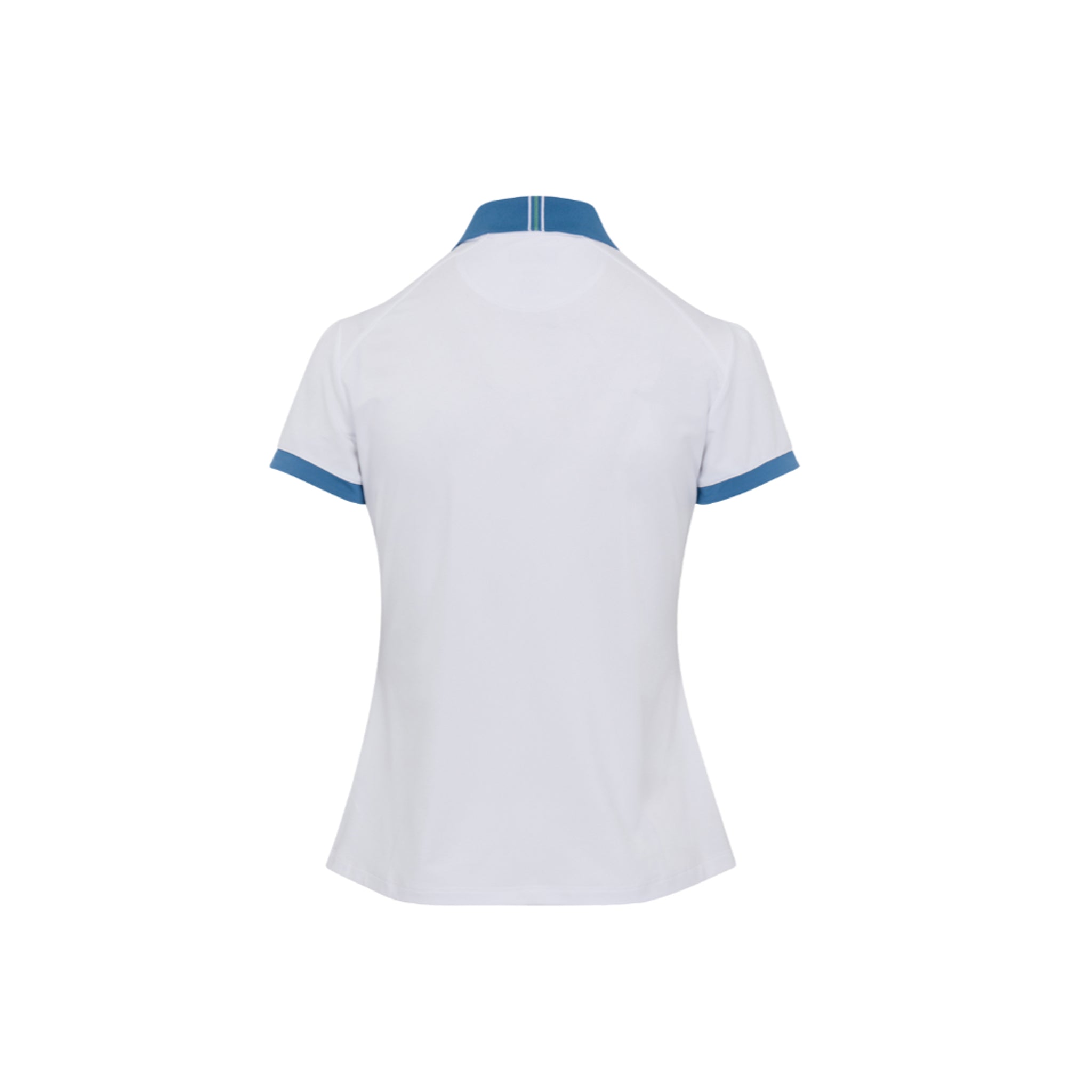 GNM CASTELO S/S FLAT KNIT COLLAR POLO WHT WHT / L