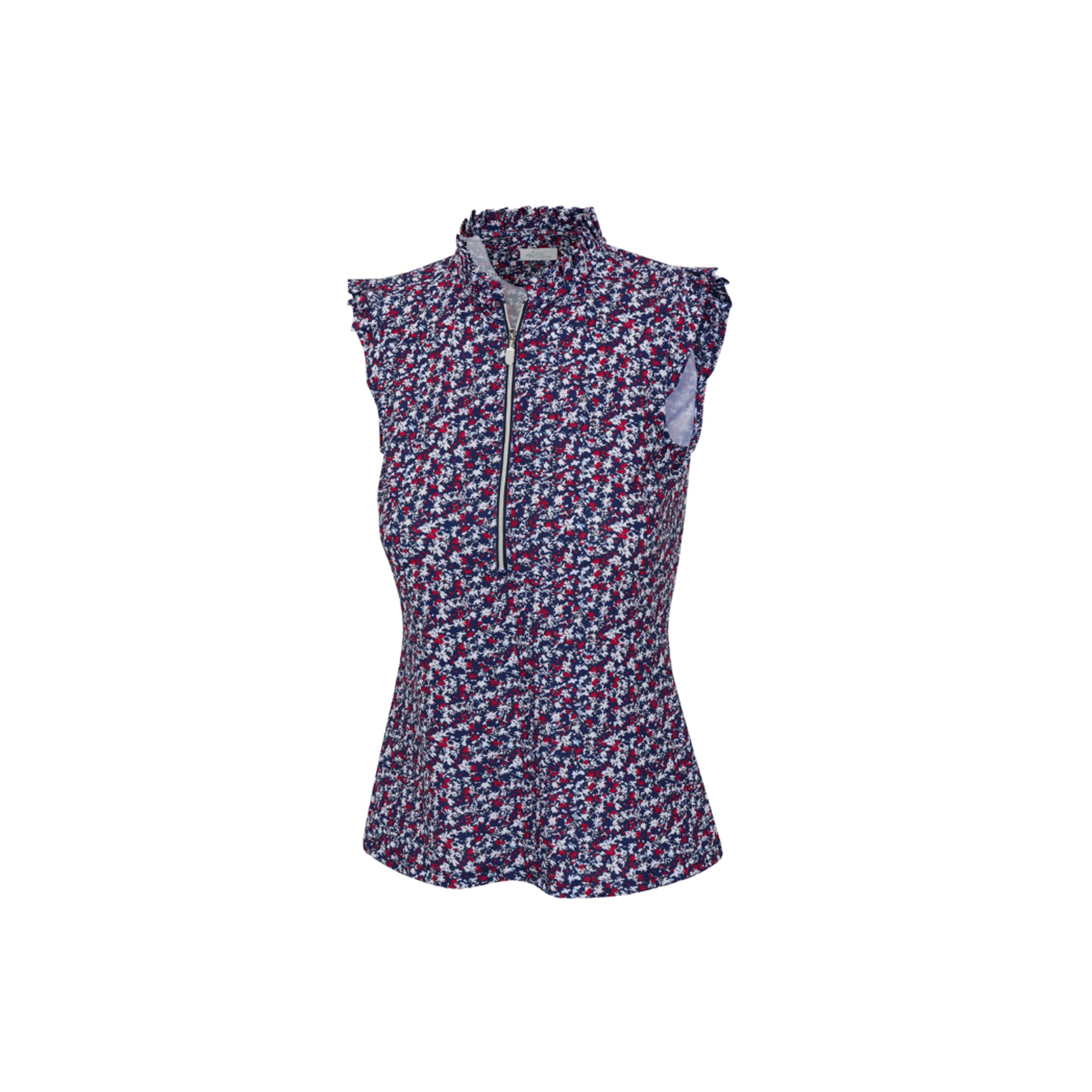 GNM MEADOW S/L CAMO FLORAL POLO NAVY NAVY / L