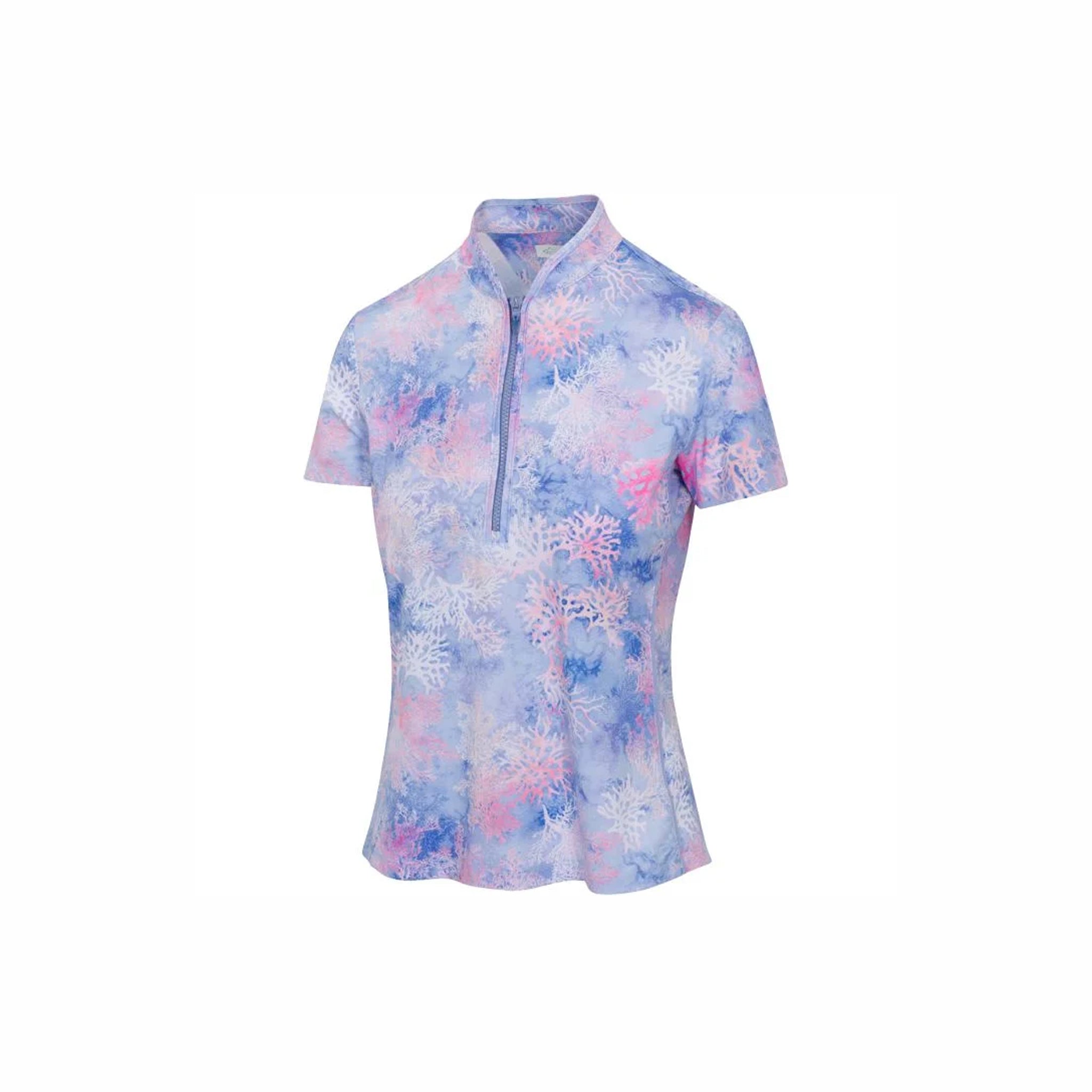 GNM NAOMI S/S WATERCOLOR CORAL POLO LILAC CREST L / NONE