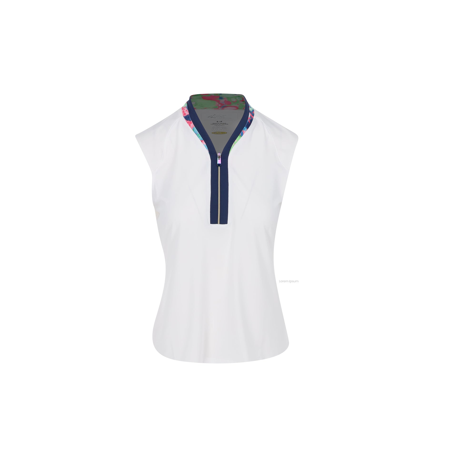 GNM VISTA ML75 STRETCH S/L POLO WHITE