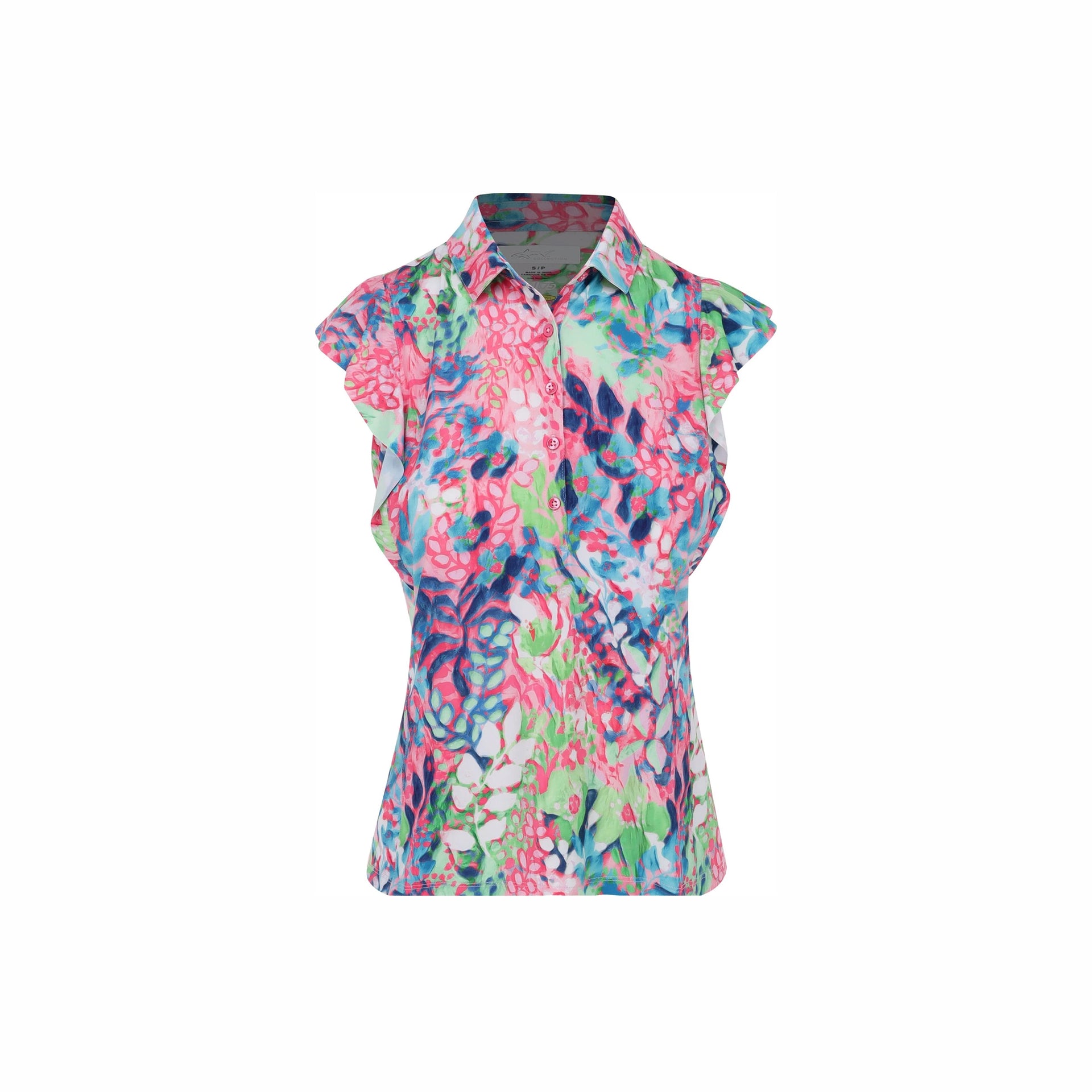 GNM ROSA ML75 STRETCH S/L POLO FLPK L / NONE