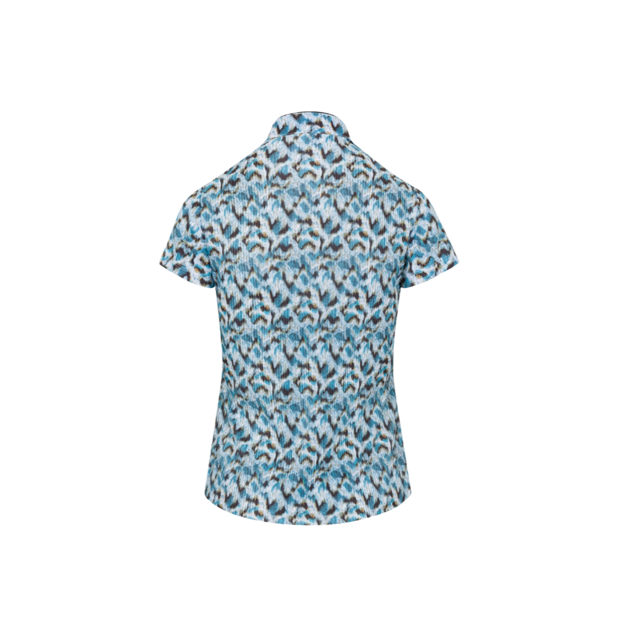 GNM AVA ML75 RECYCLED S/S POLO LAGOON BLUE LAGOON BLUE / L