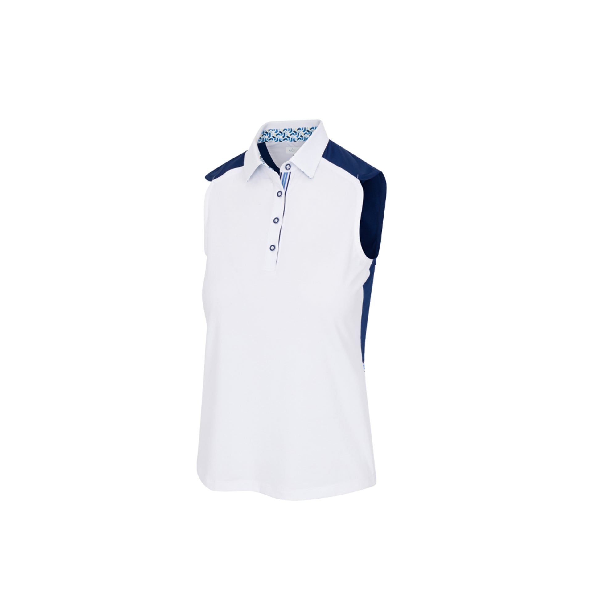GNM PRINCETON PERFORMANCE STRETCH S/L POLO WHT WHT / L
