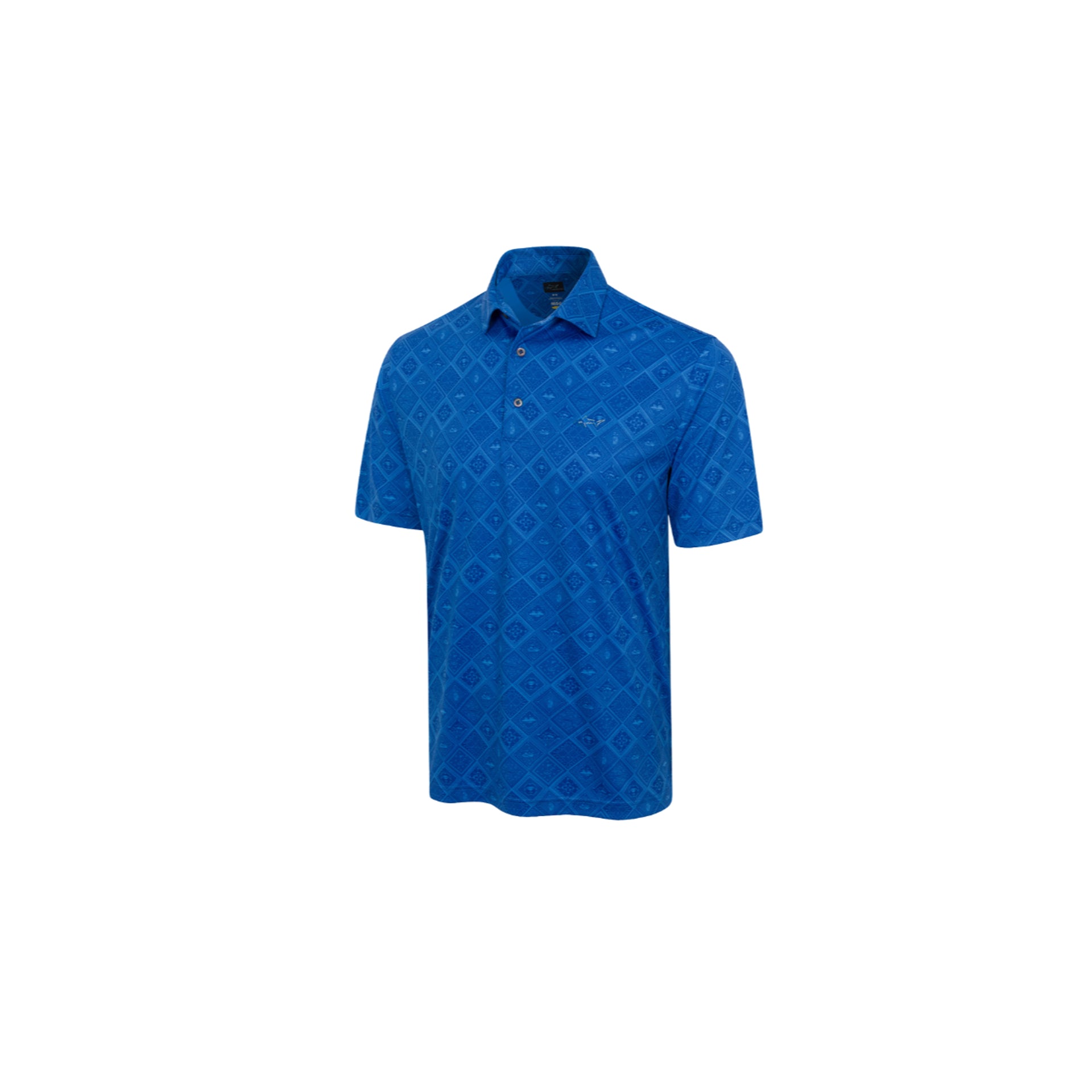 GNM ML75 RECYCLED MICROLUX GOLF TILES PRINT POLO