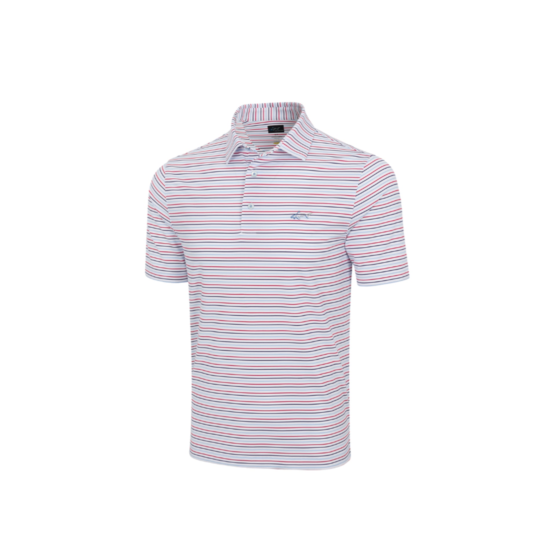 GNM ML75 STRETCH GAME DAY STRIPE POLO WHT WHITE / L