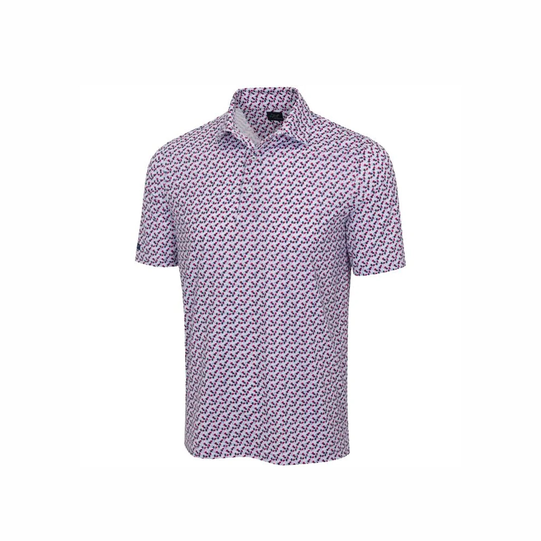 GNM CHAMPIONS CROWN ML75 STRETCH POLO WHT WHITE / L