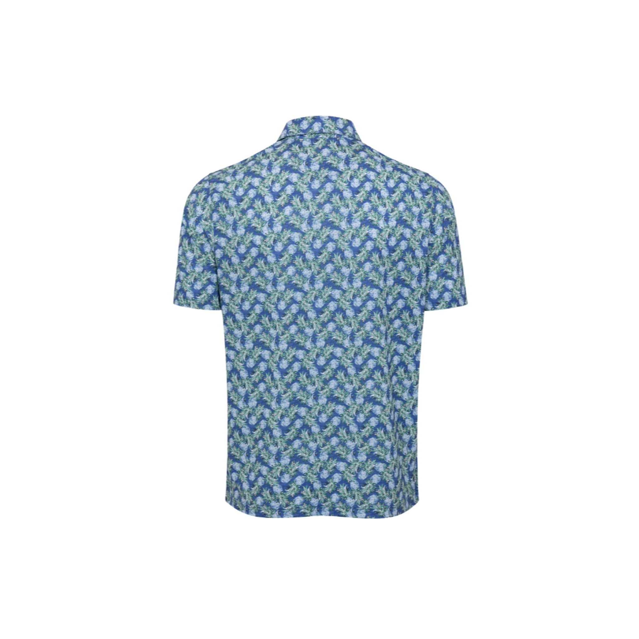 GNM ML75 STRETCH MESH TROPICAL PINA POLO DEEP BLUE DEEP BLUE / L