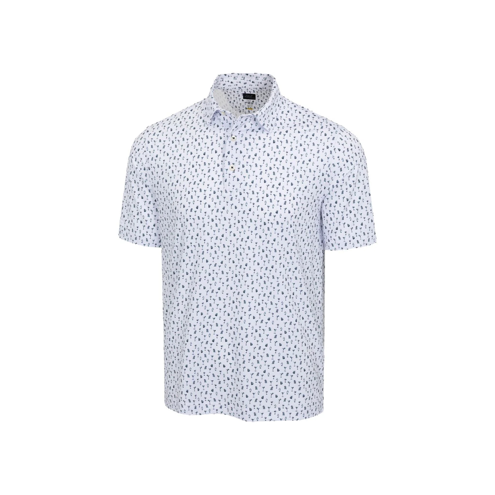 GNM COCKTAIL COLADA ML75 STRETCH POLO WHITE WHITE / L