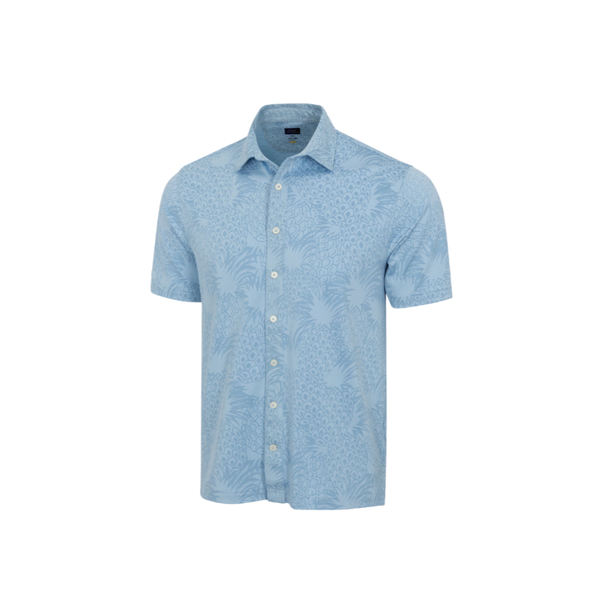 GNM ROYAL PALMS FULL BUTTON POLO BLUE HAZE BLUE HAZE / L