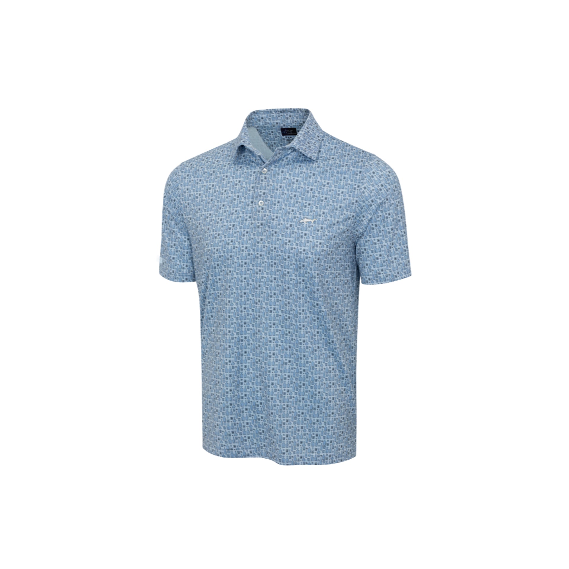 GNM COCKTAIL HOUR ML75 STRETCH POLO BLUE HAZE BLUE HAZE / L