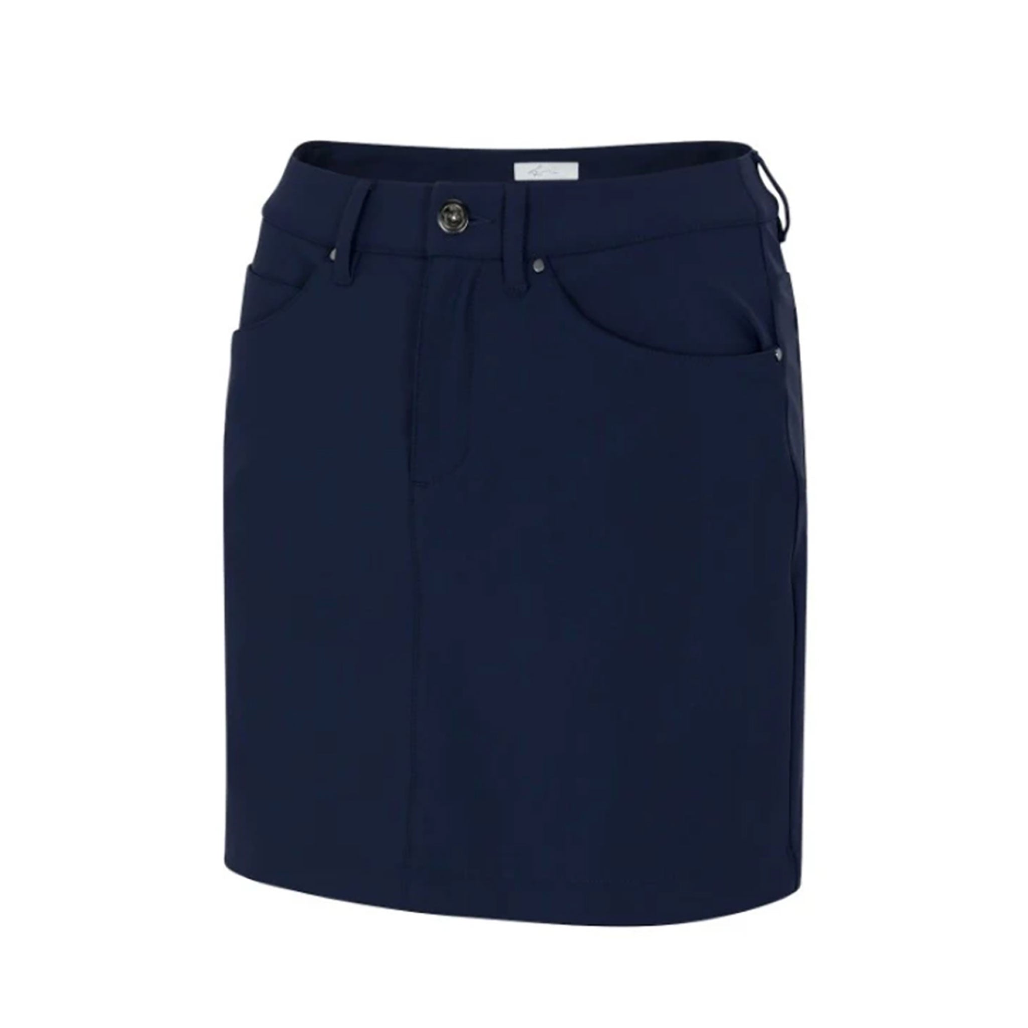 GNM LEXI 17 INCH STRETCH SKORT BLK NVY / L