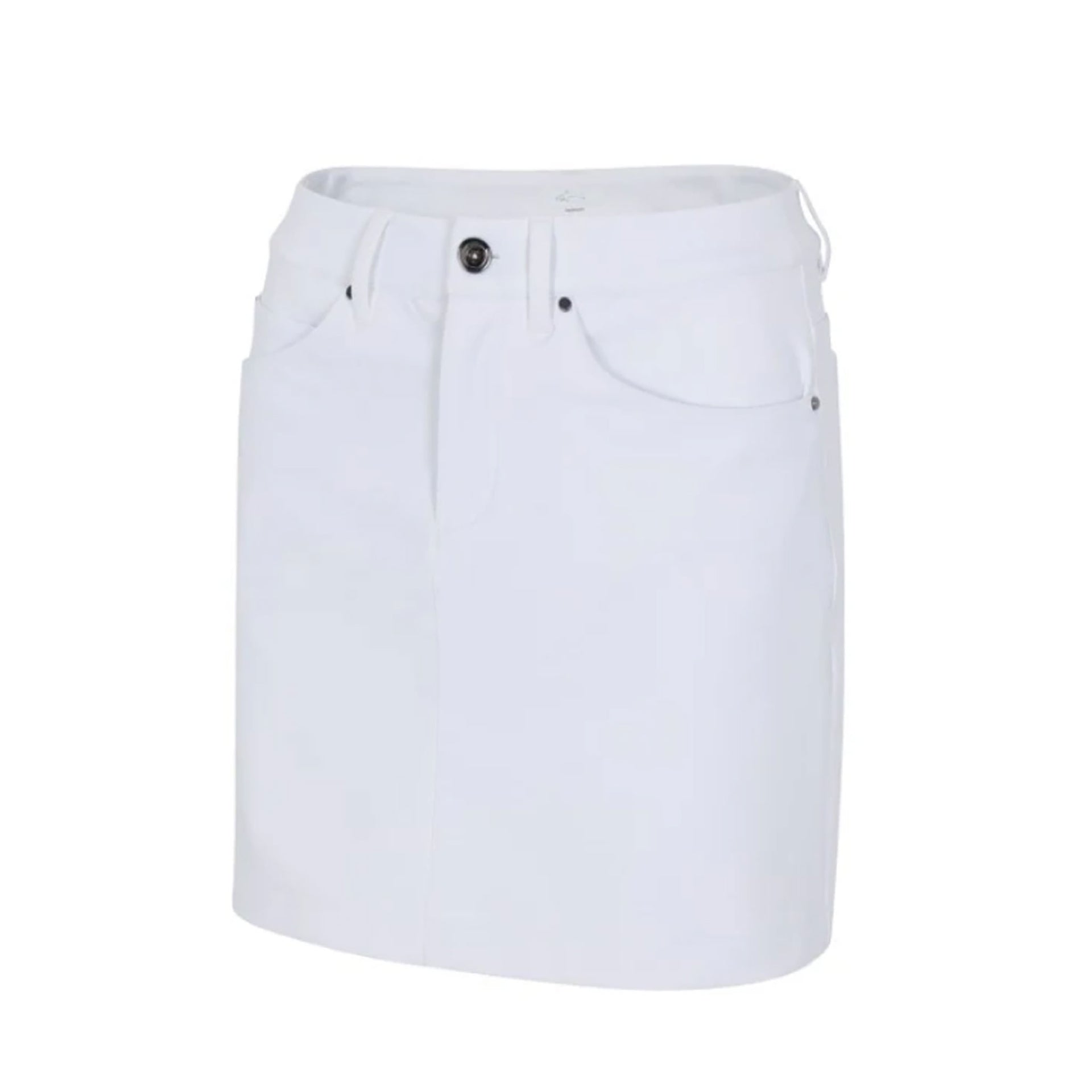GNM LEXI 17 INCH STRETCH SKORT BLK WHT / L