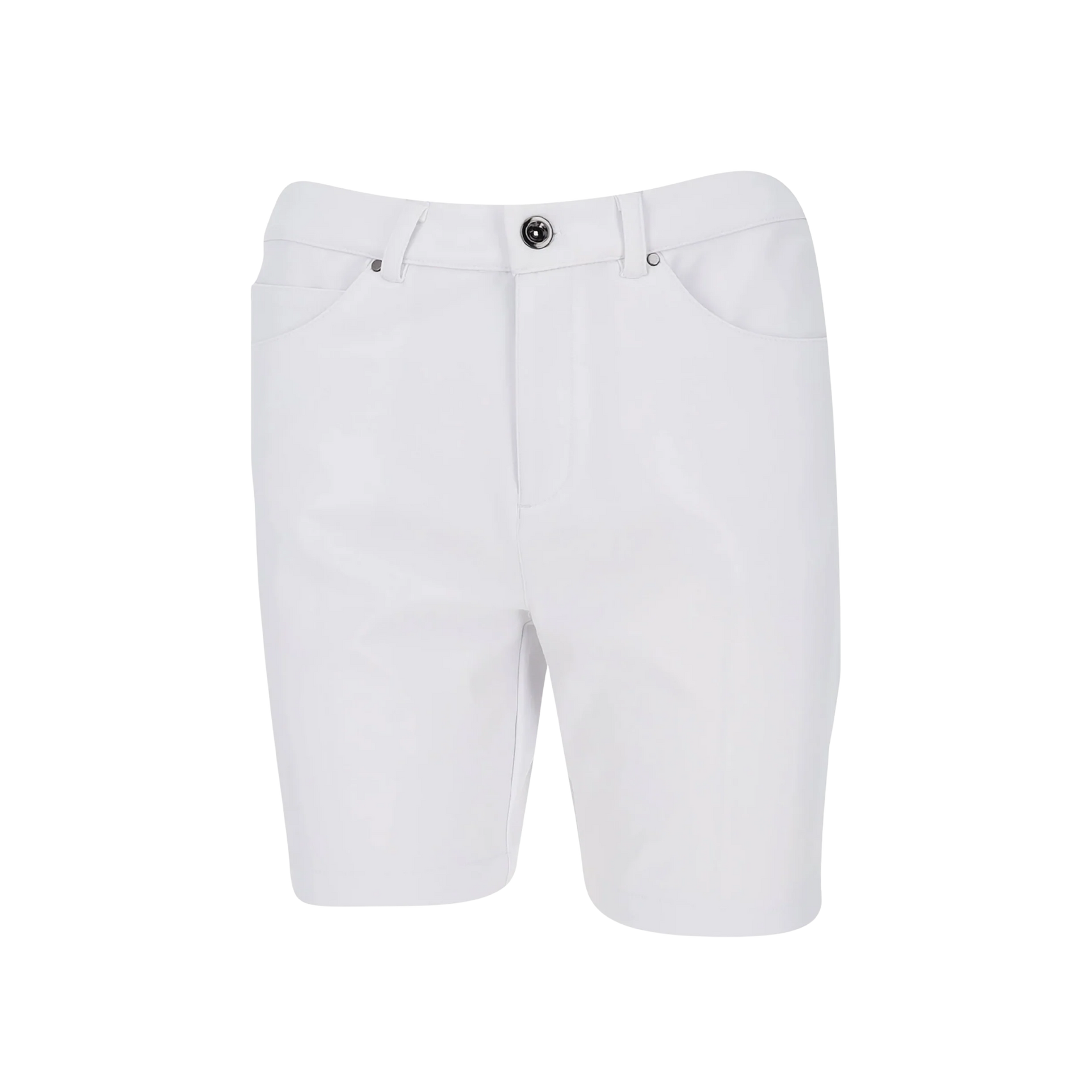 WHITE LEXI 7-INCH STRETCH SHORTS