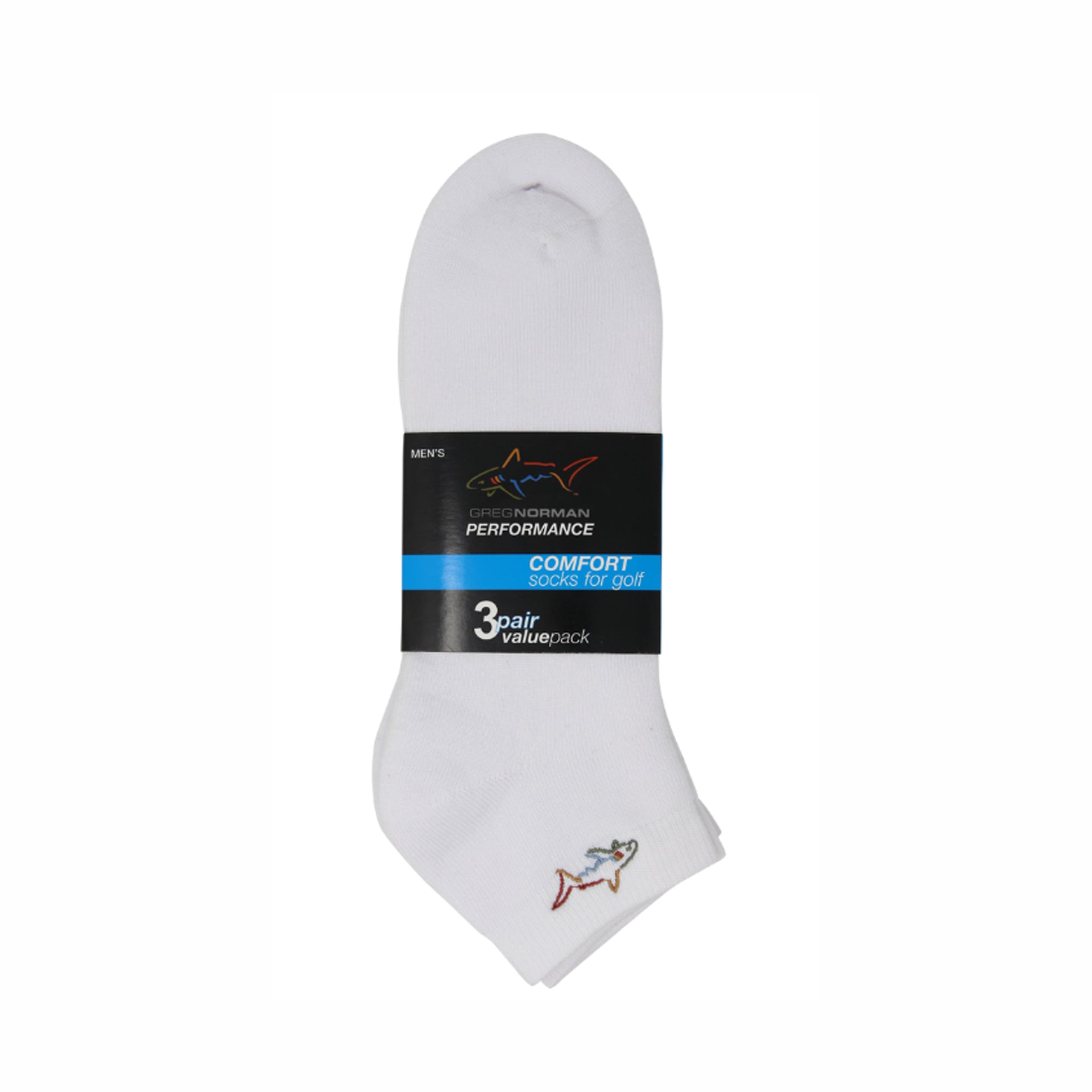 GN COMFORT GOLF SOCK (3 Prs) WHITE