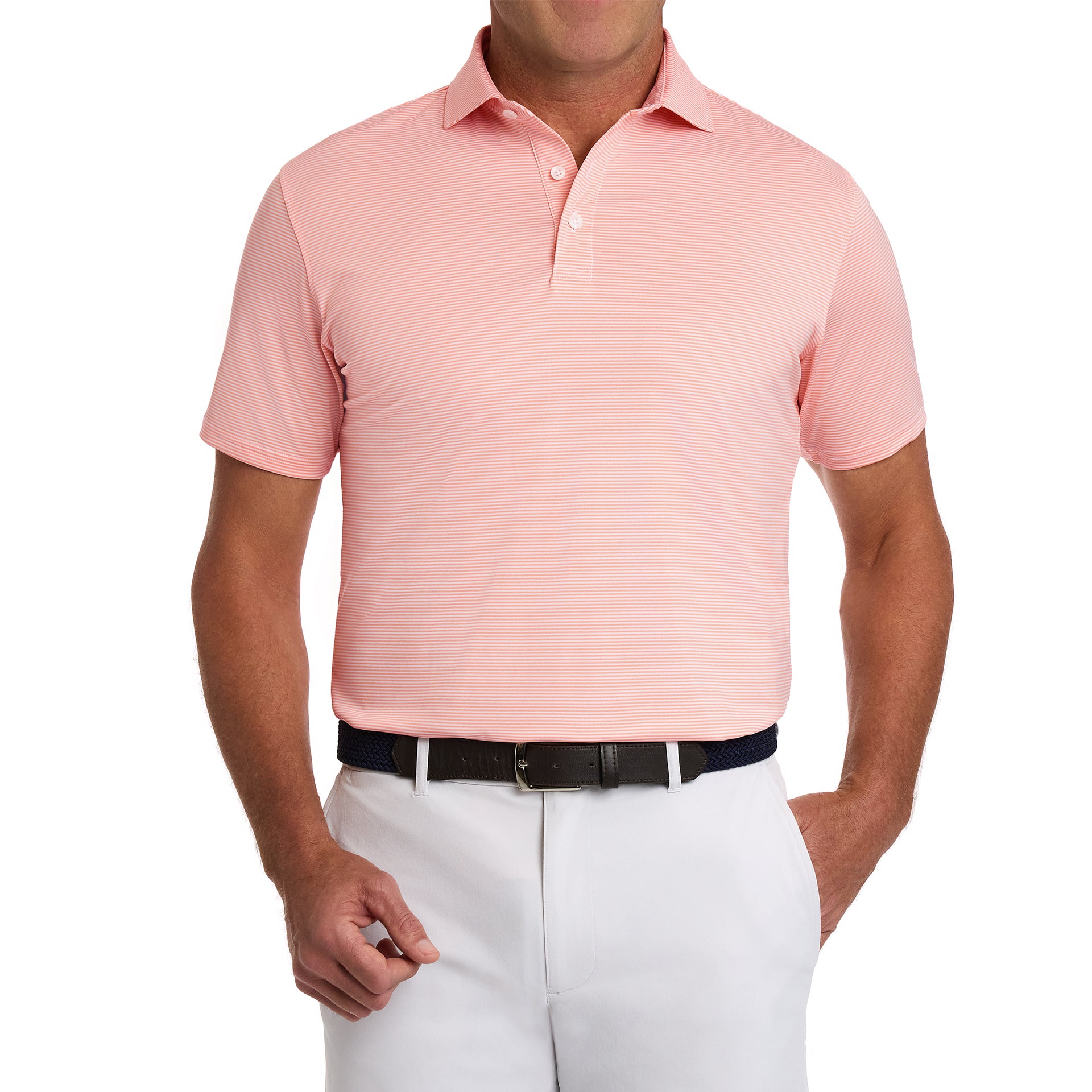 THE PERKINS SHIRT NECTARINE//WHT