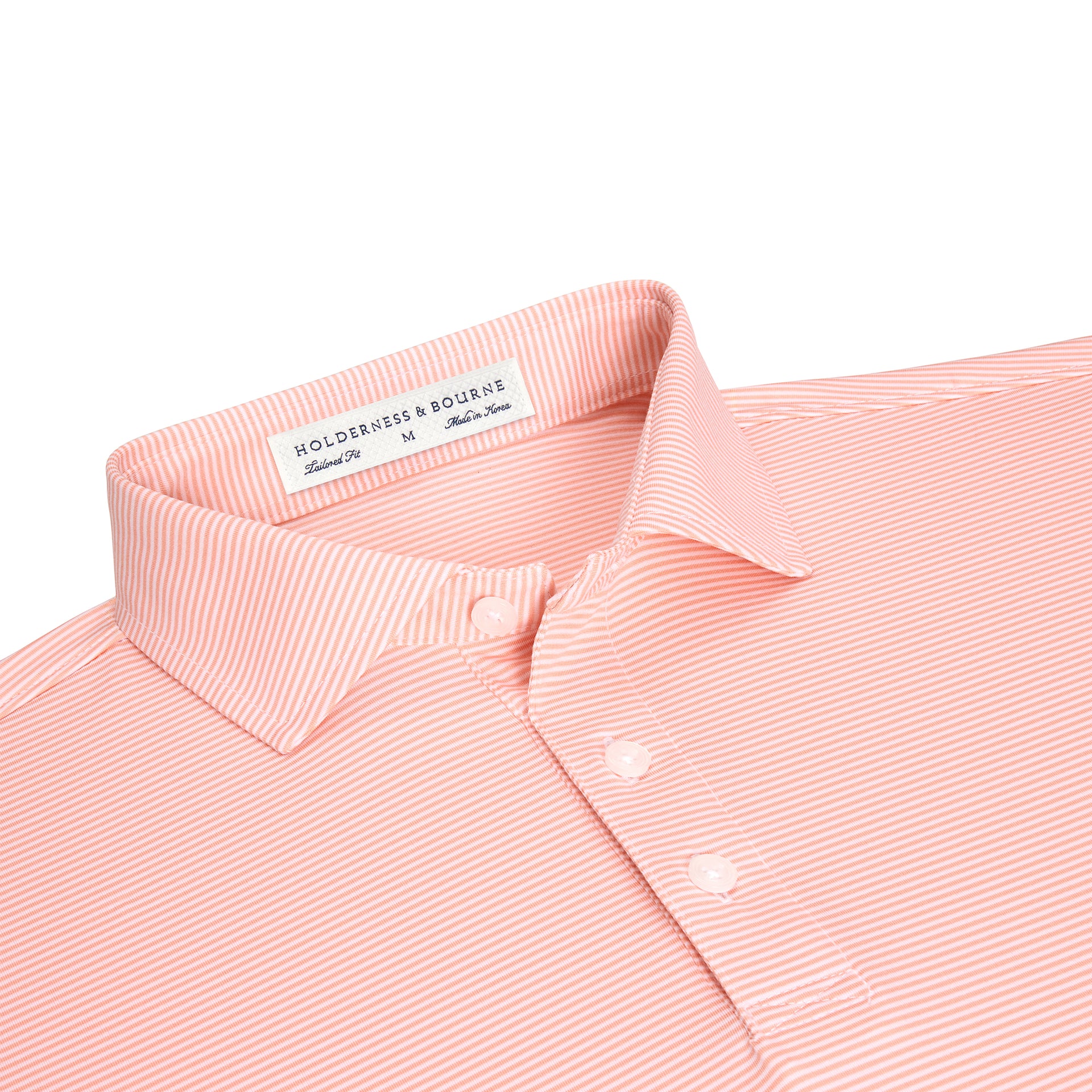 THE PERKINS SHIRT NECTARINE//WHT