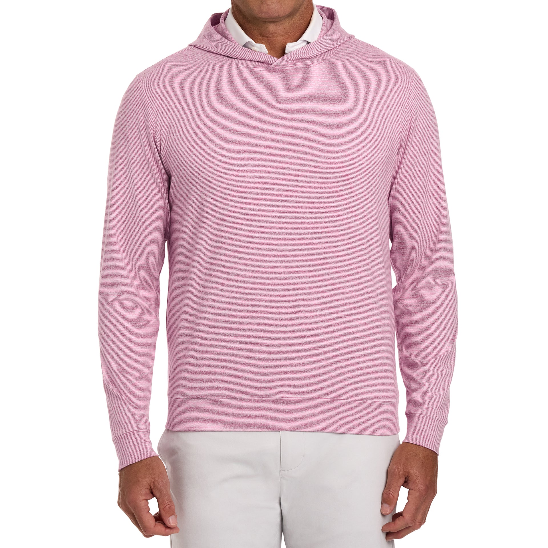 THE HAMILTON PULLOVER HEATHERED HEATHERED CABERNET/WHT