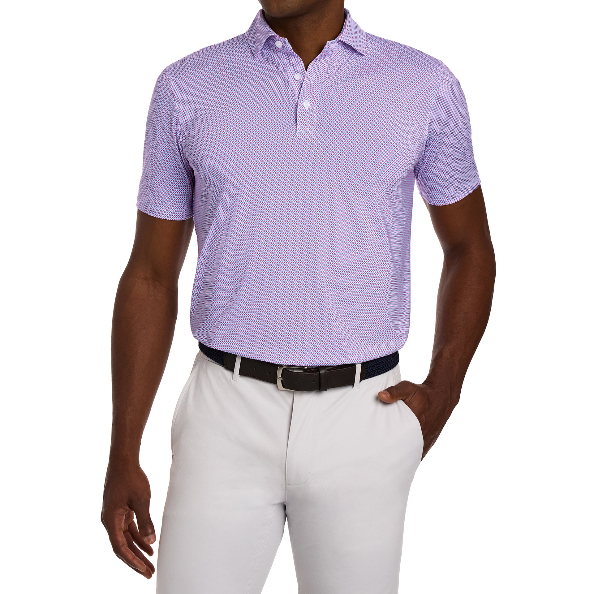 THE NORMAN SHIRT CABERNET&HORIZON BLUE