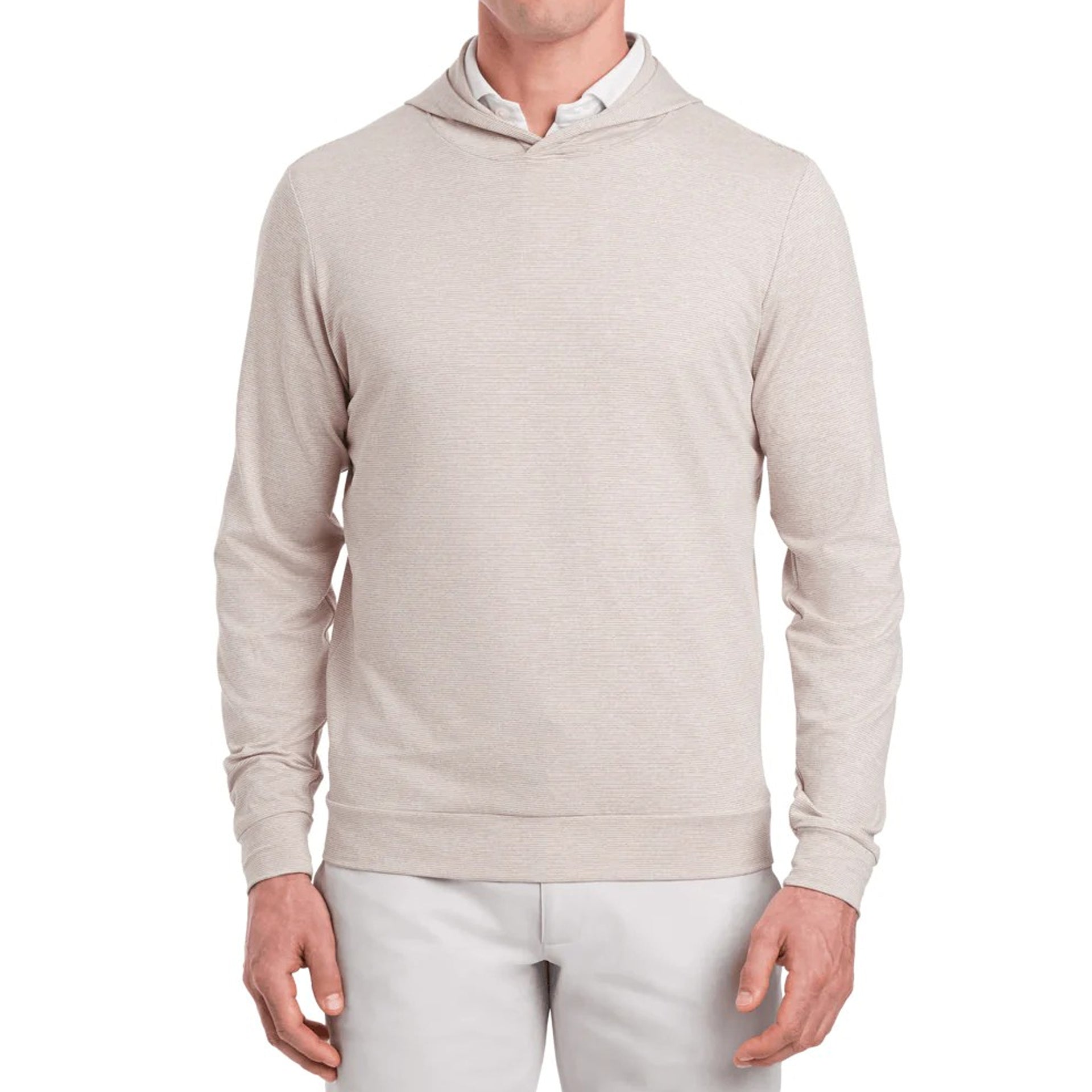 THE HAMILTON PULLOVER HEATHERED HEATHERED DUNE/WHT